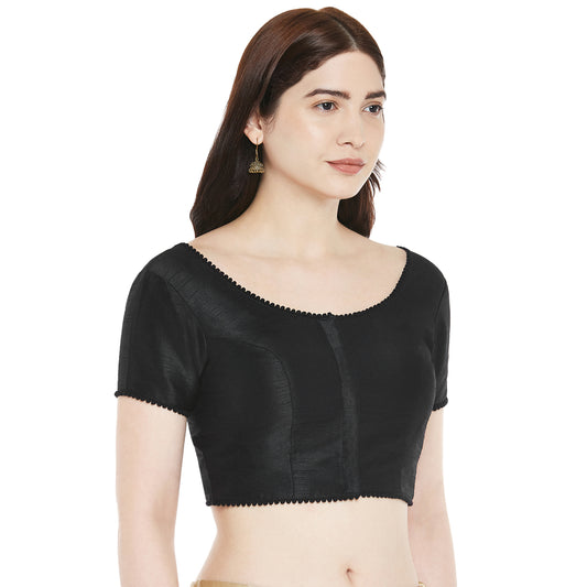 Women's Black Polyester Blouse (Design 2345)