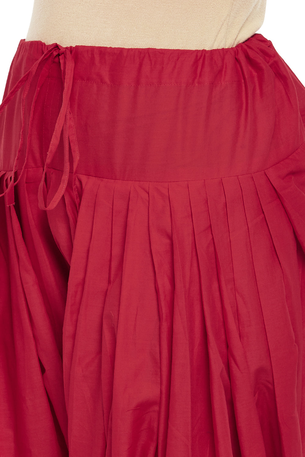 Women's Maroon Cotton Patiala (Design 2350)
