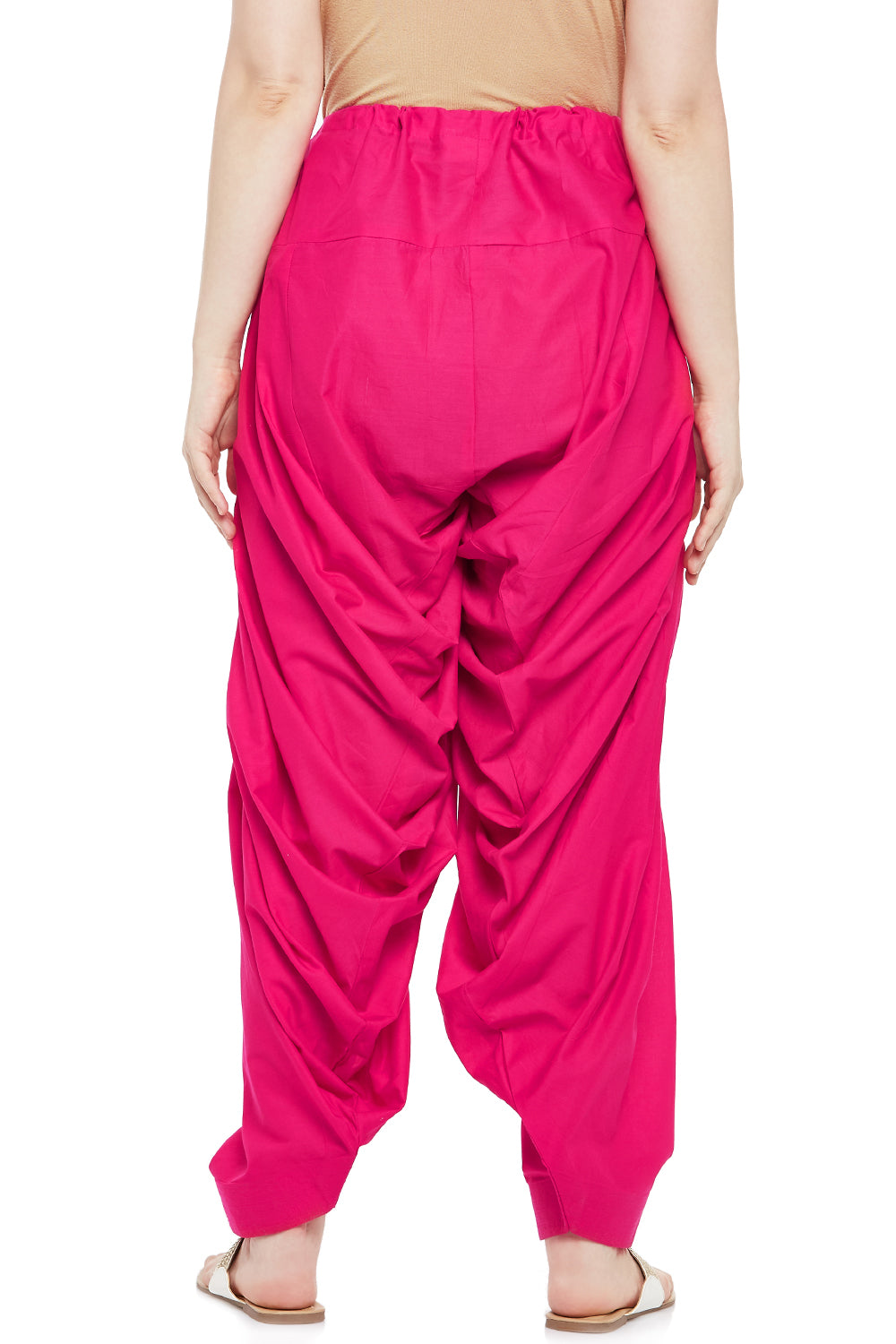 Women's Pink Cotton Patiala (Design 2350)