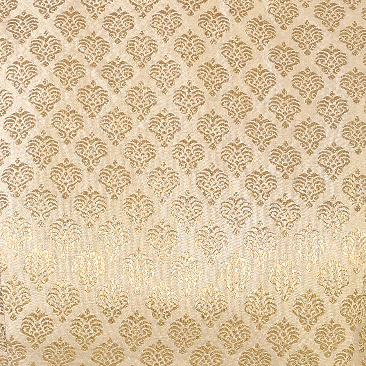 Women's Gold Pastel Brocade Polyester Blouse (Design 2385)