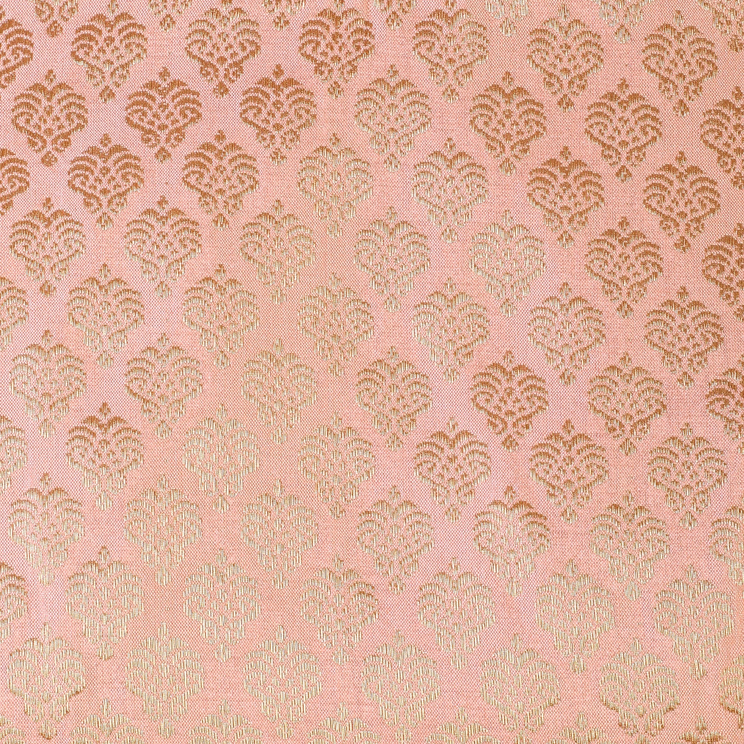 Women's Peach Pastel Brocade Polyester Blouse (Design 2385)