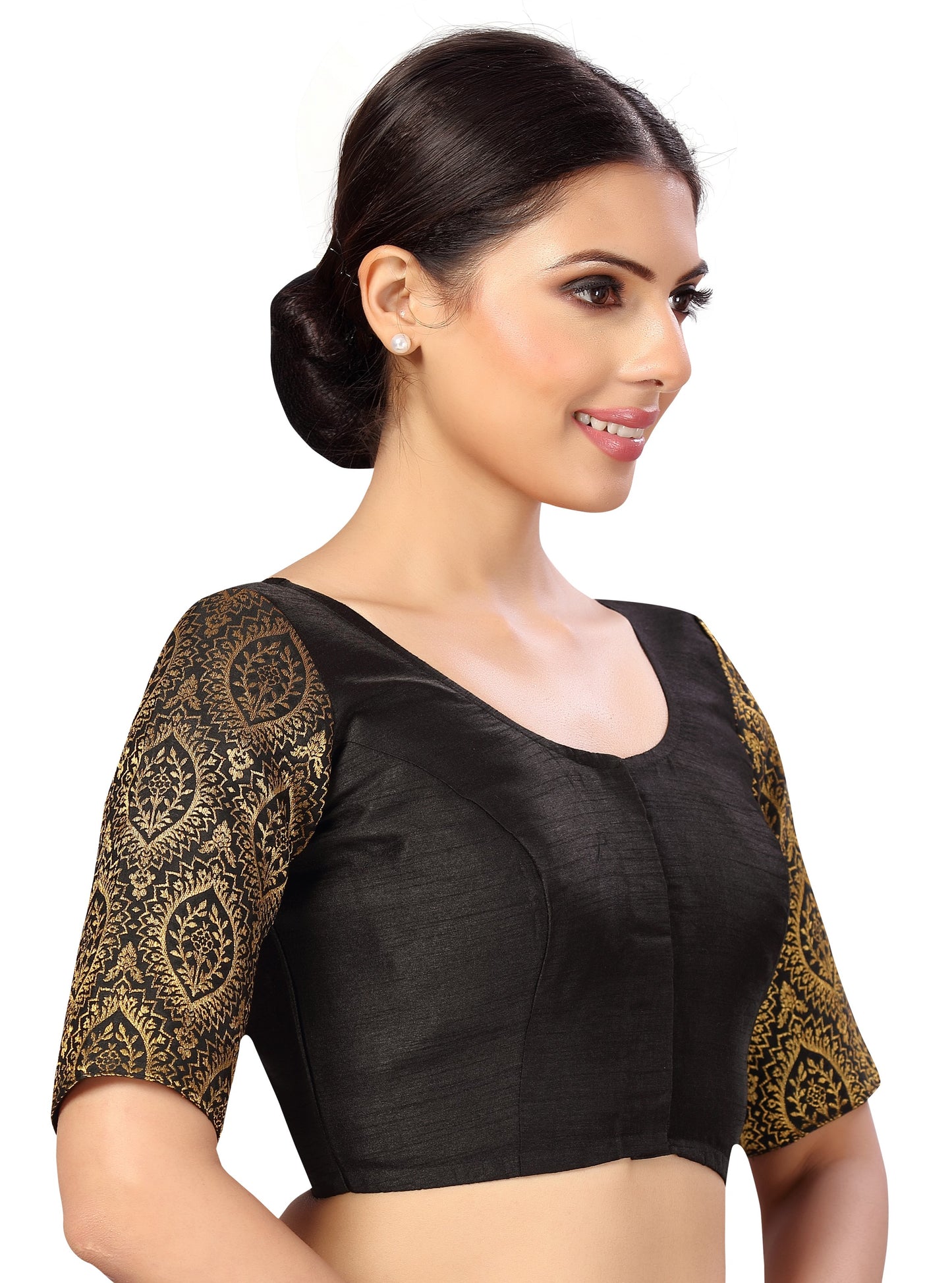 Studio Shringaar Women's Black Blouse (Design 2590)