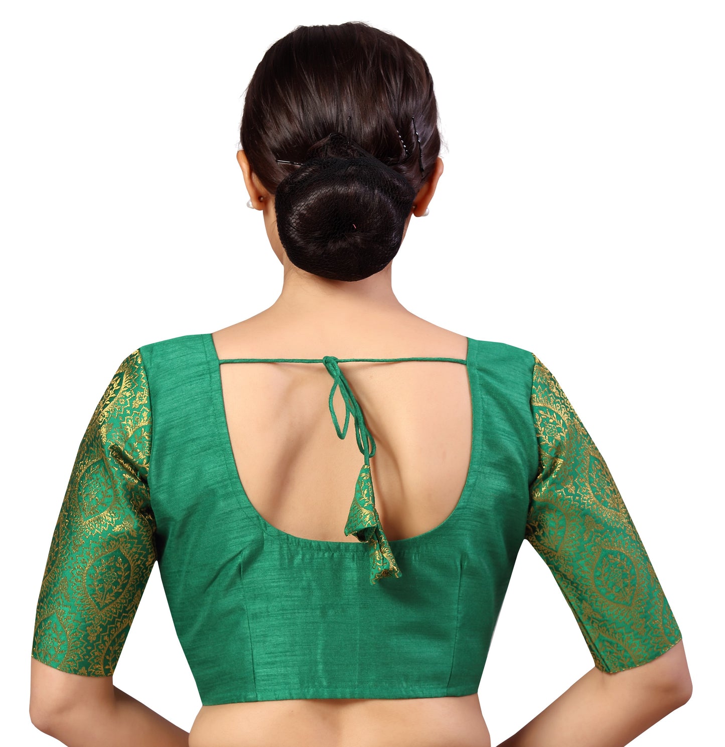 Studio Shringaar Women's Green Blouse (Design 2590)