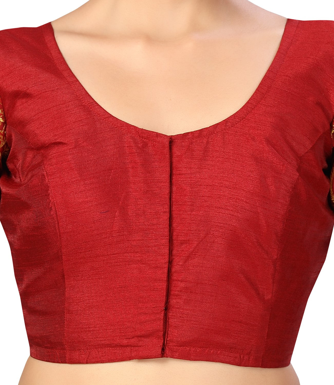 Studio Shringaar Women's Maroon Blouse (Design 2590)