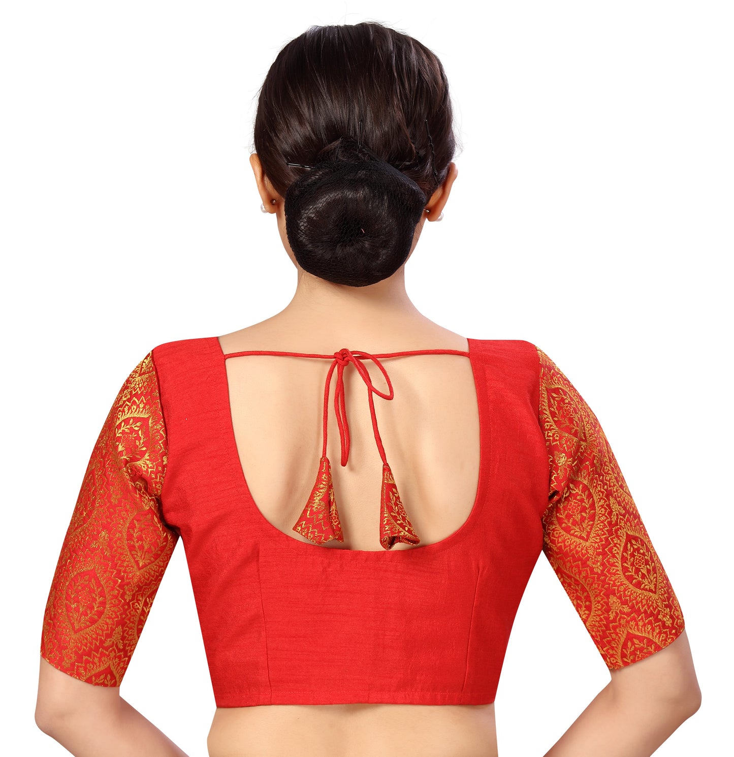 Studio Shringaar Women's Red Blouse (Design 2590)