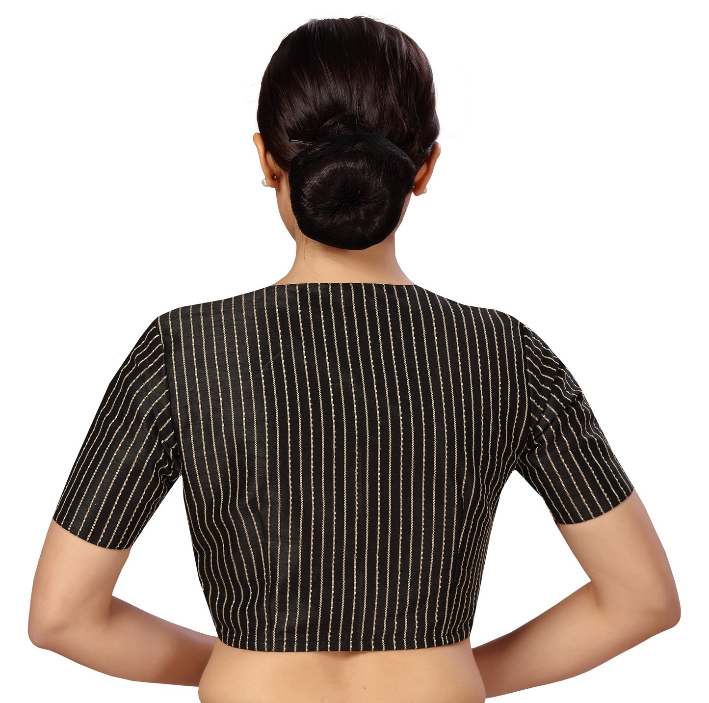 Studio Shringaar Women's Black Blouse (Design 2593)