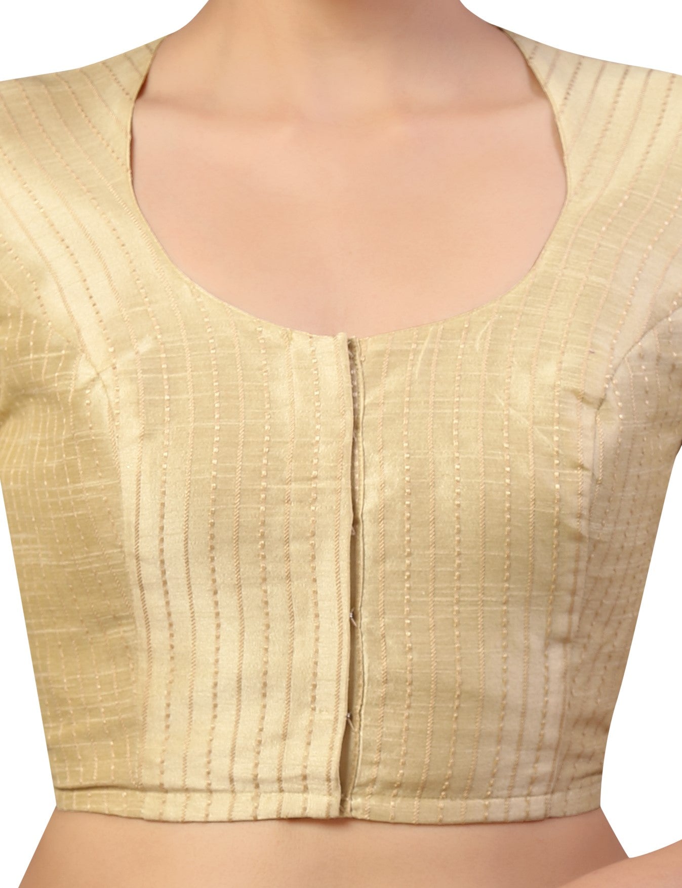 Studio Shringaar Women's Light Gold Blouse (Design 2593)
