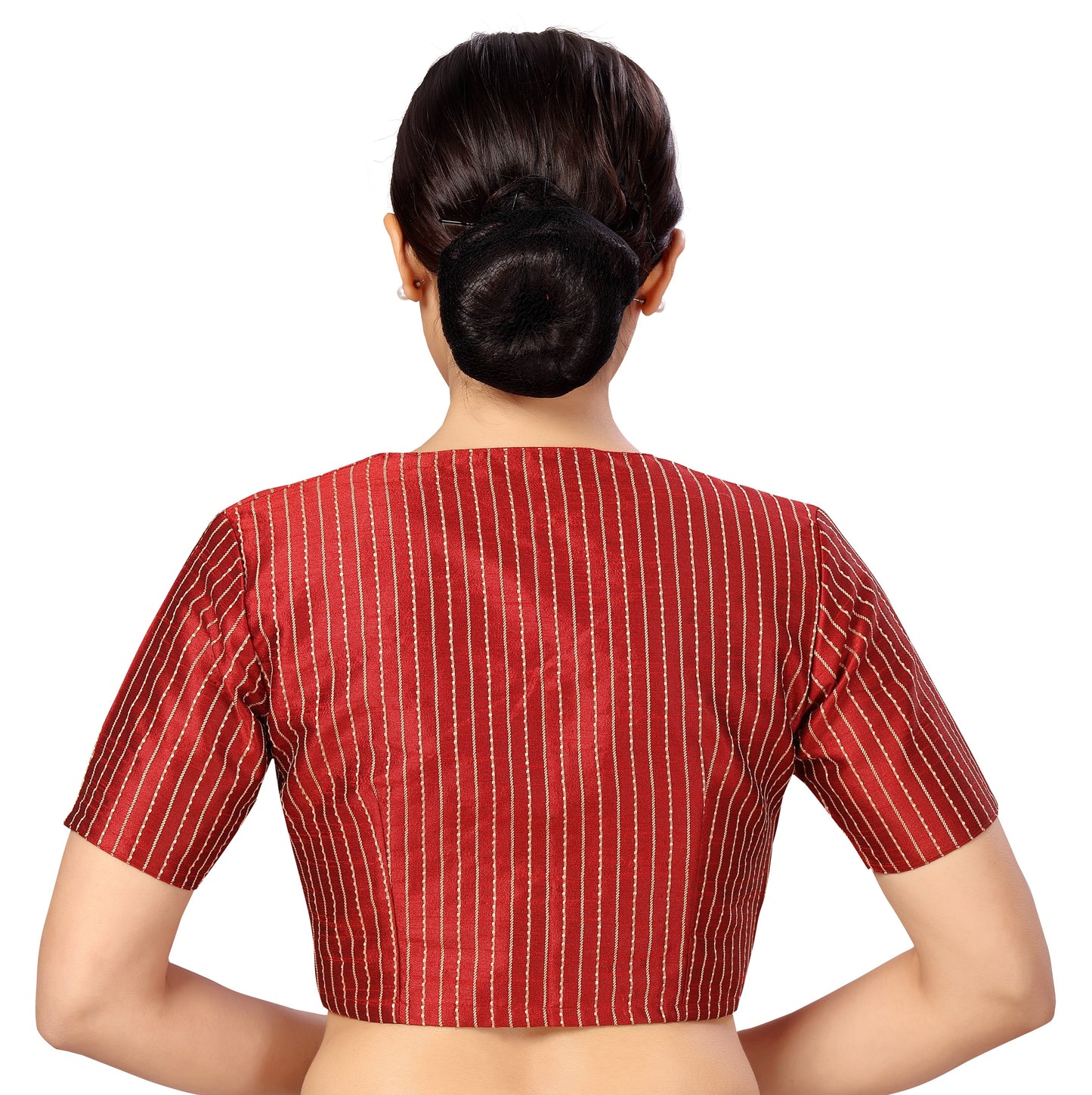 Studio Shringaar Women's Red Blouse (Design 2593)