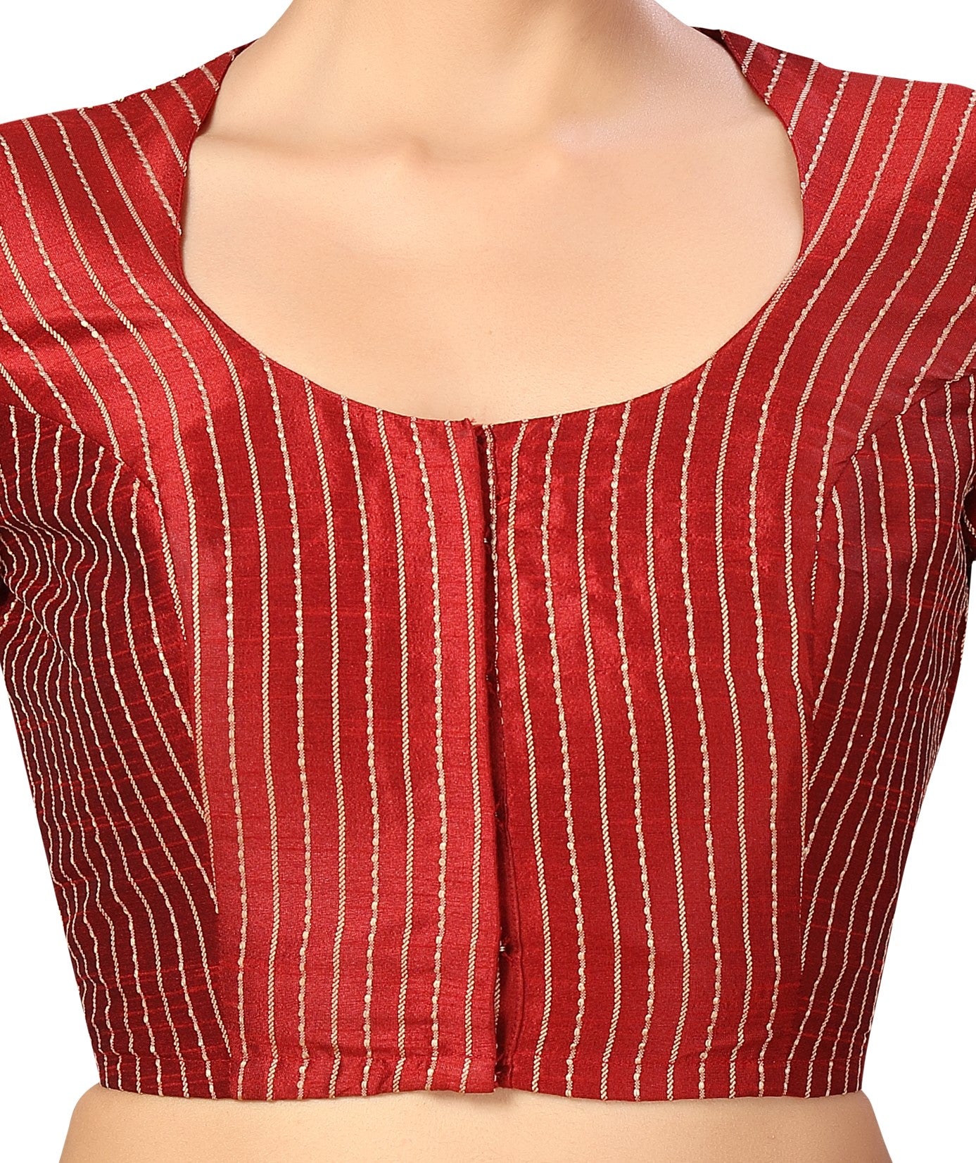 Studio Shringaar Women's Red Blouse (Design 2593)
