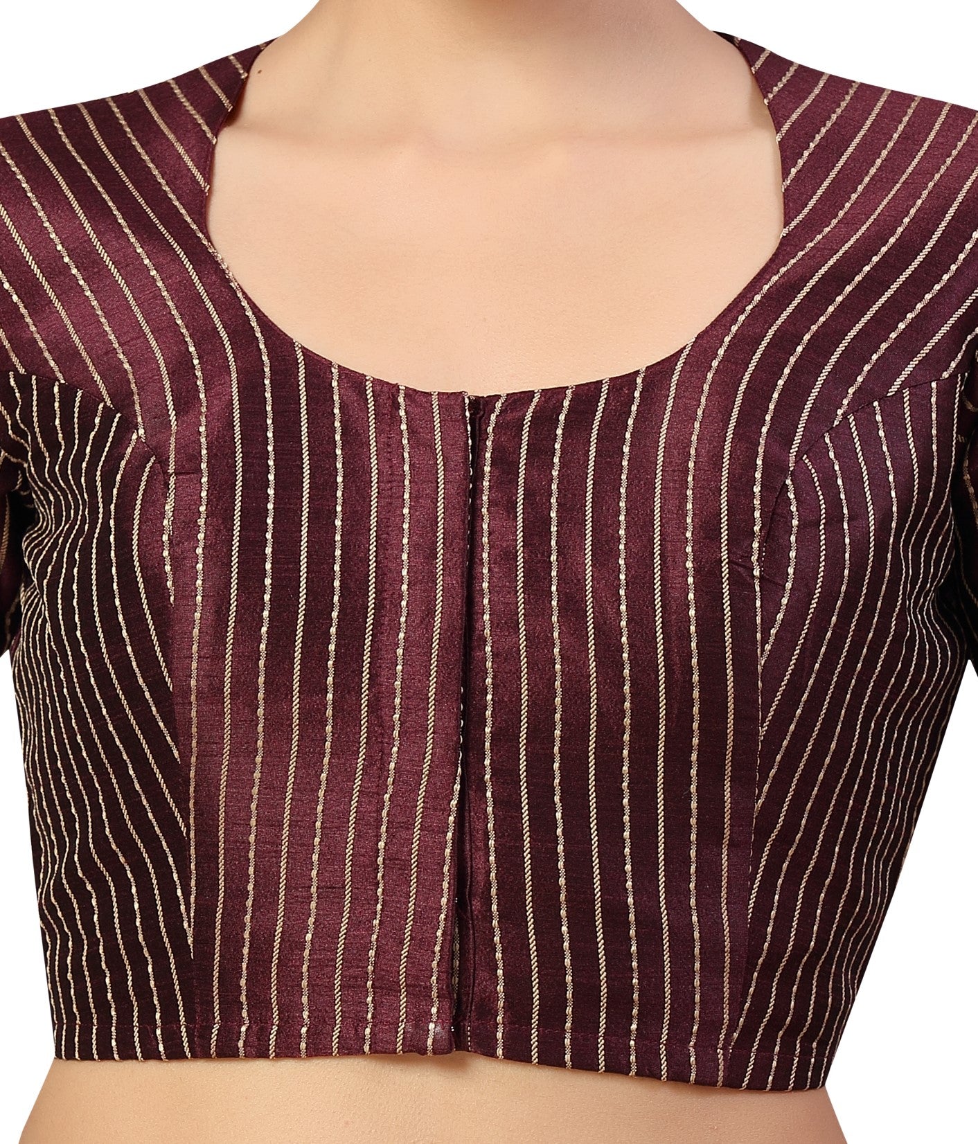 Studio Shringaar Women's Wine Blouse (Design 2593)