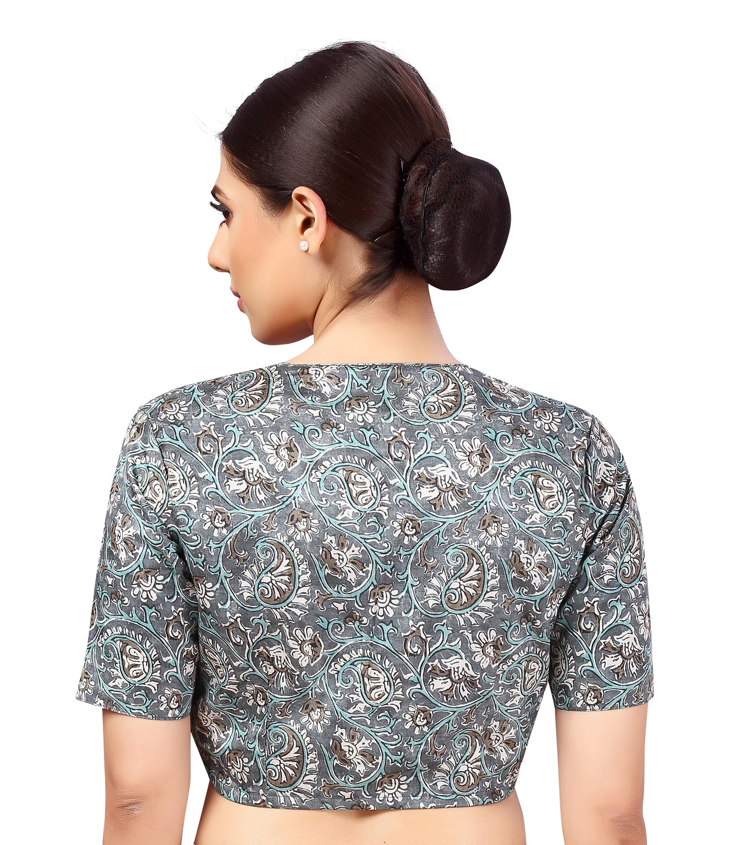 Studio Shringaar Women's Grey Blouse (Design 2598)