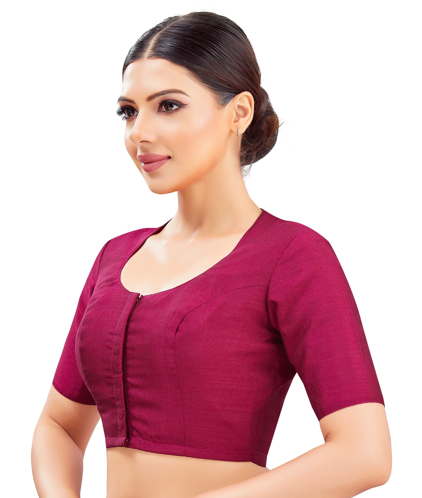 Studio Shringaar Women's Wine Blouse (Design 2602)
