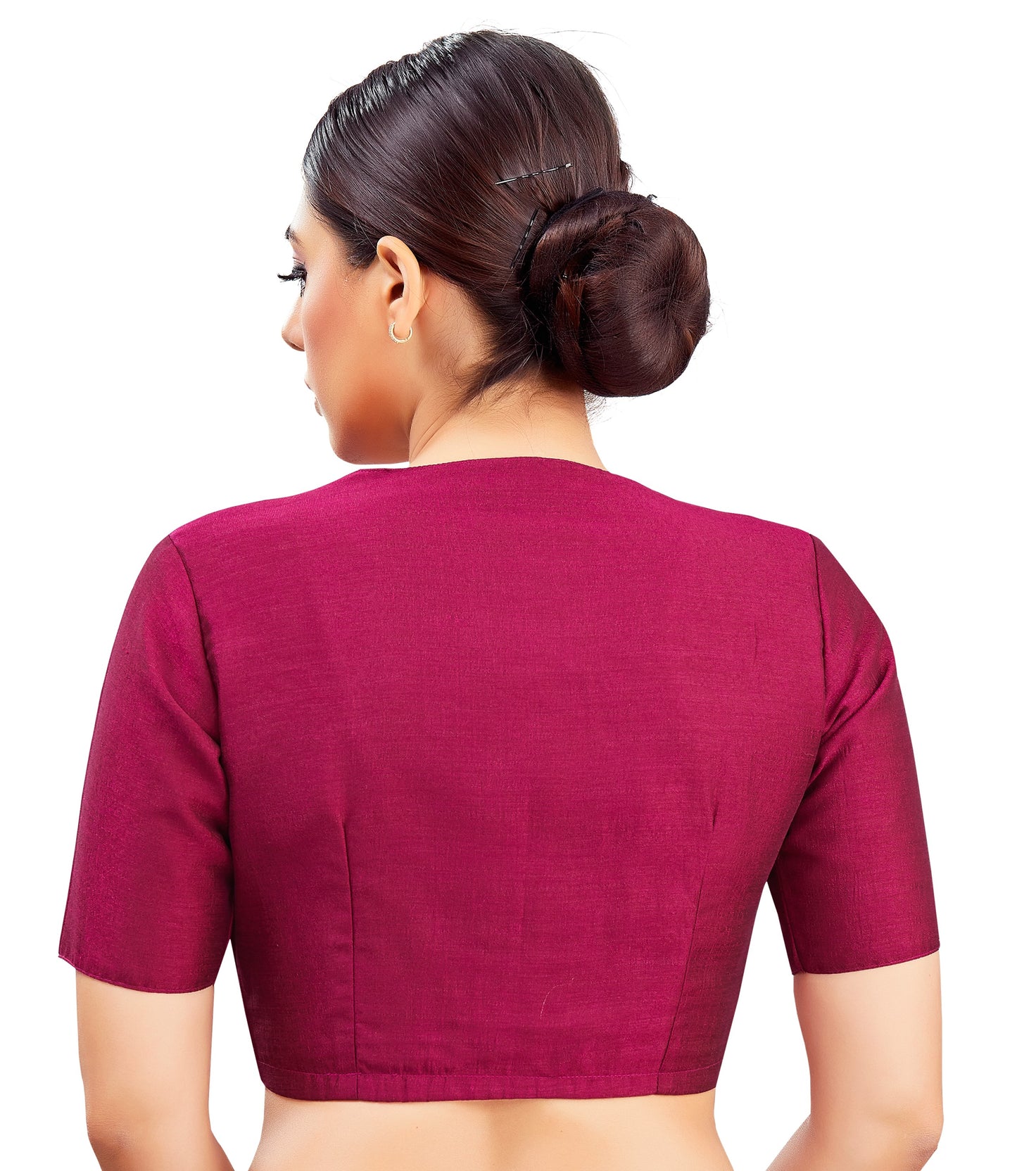 Studio Shringaar Women's Wine Blouse (Design 2602)