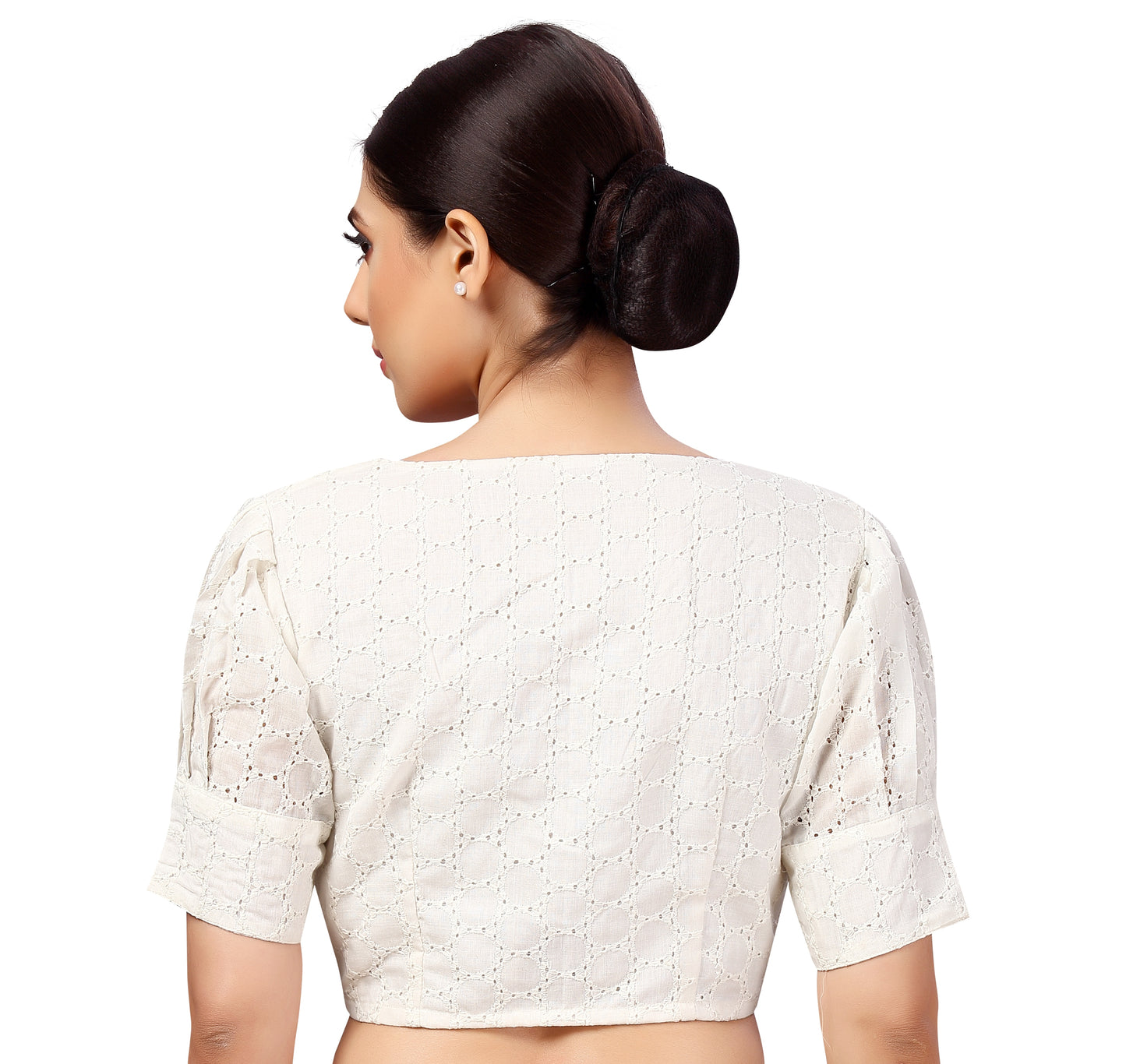 Studio Shringaar Women's White Blouse (Design 2641)