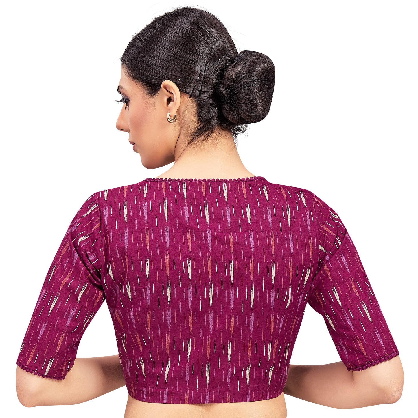Studio Shringaar Women's Wine Blouse (Design 2696)