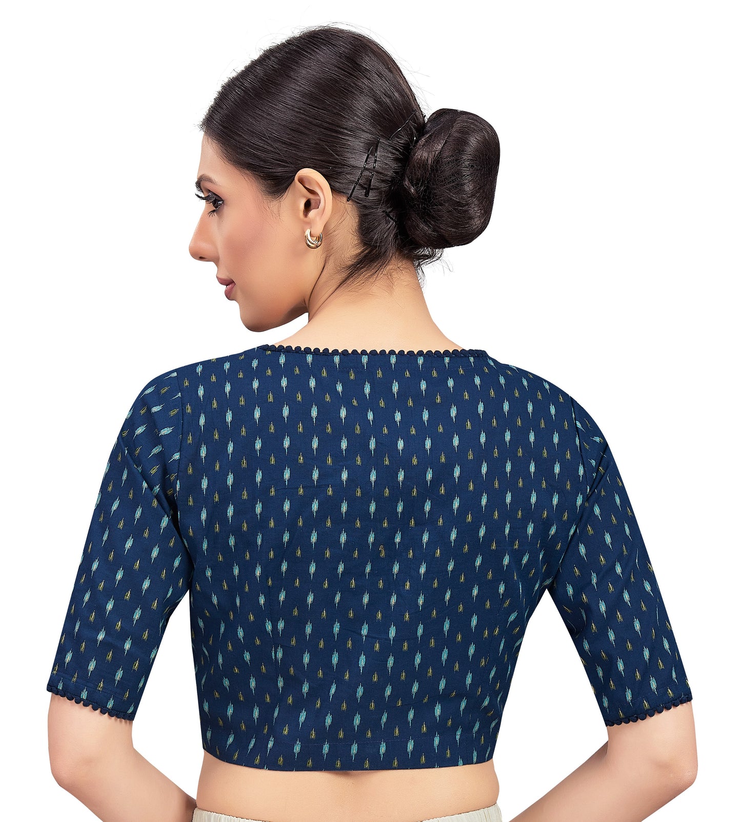 Studio Shringaar Women's Blue Blouse (Design 2709)