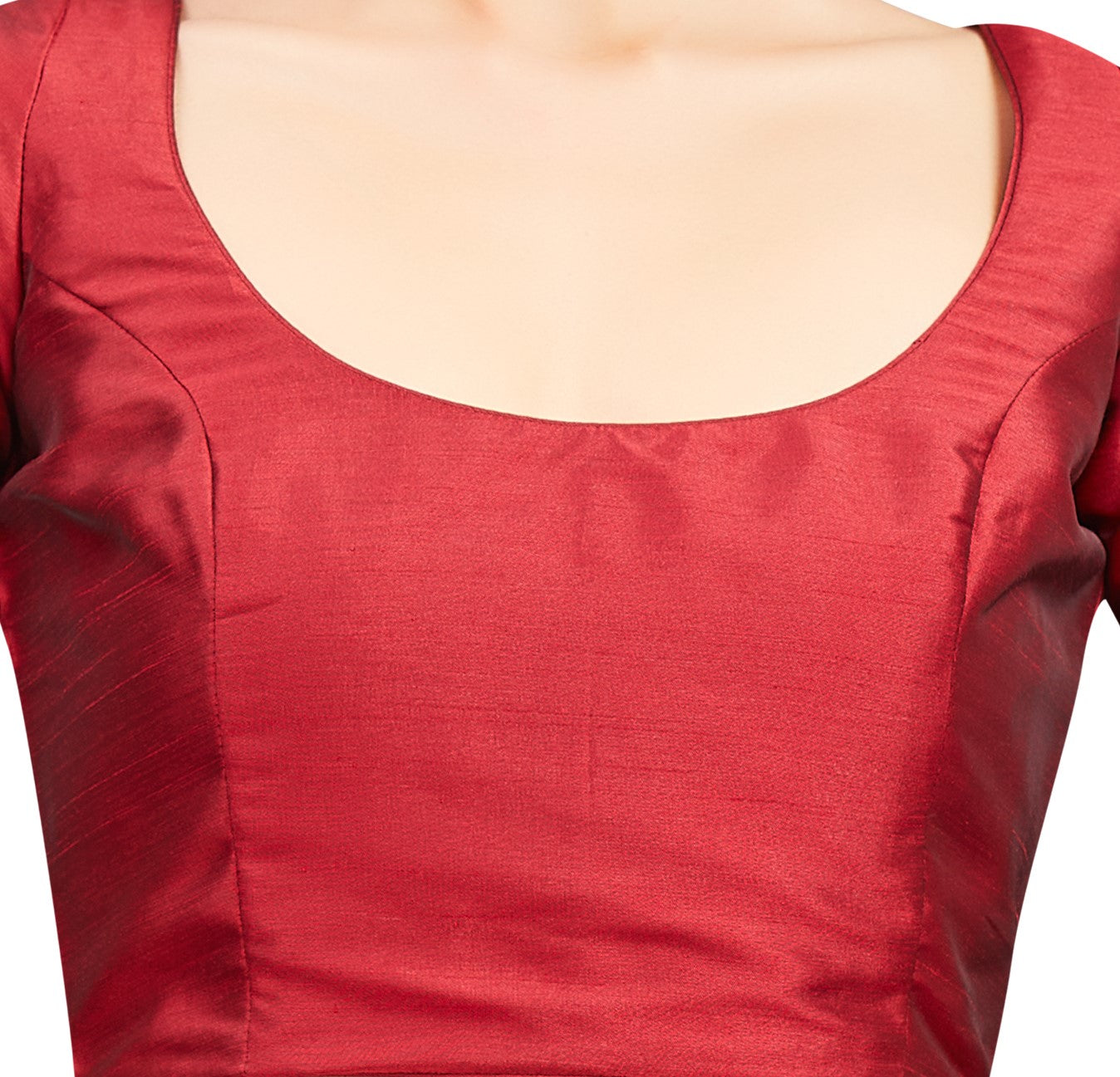 Studio Shringaar Women's Maroon Blouse (Design 2723)