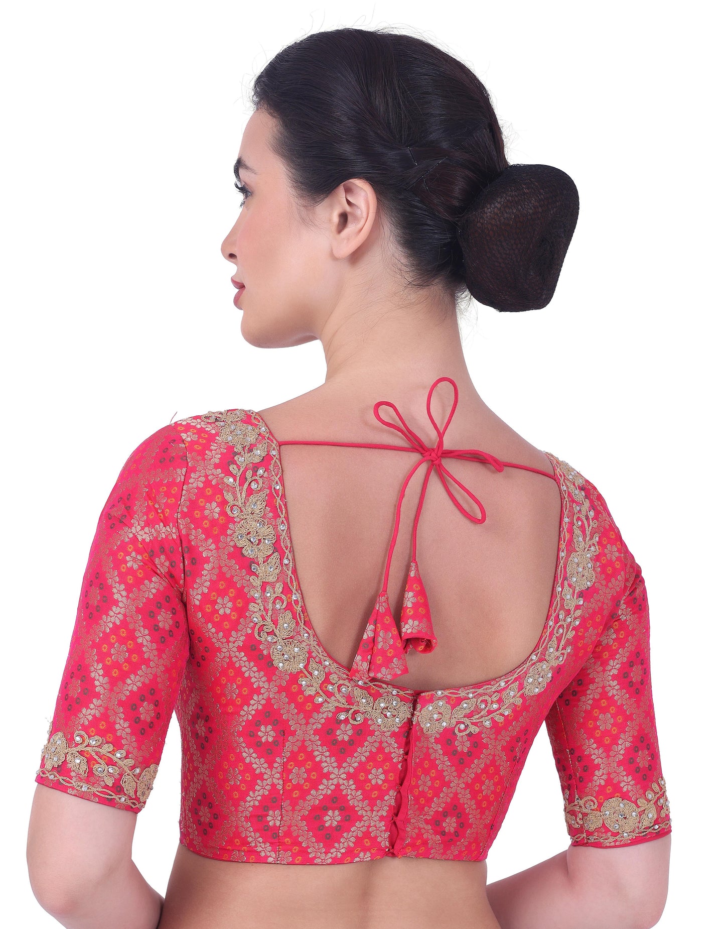 Studio Shringaar Women's Pink Blouse (Design 2729)