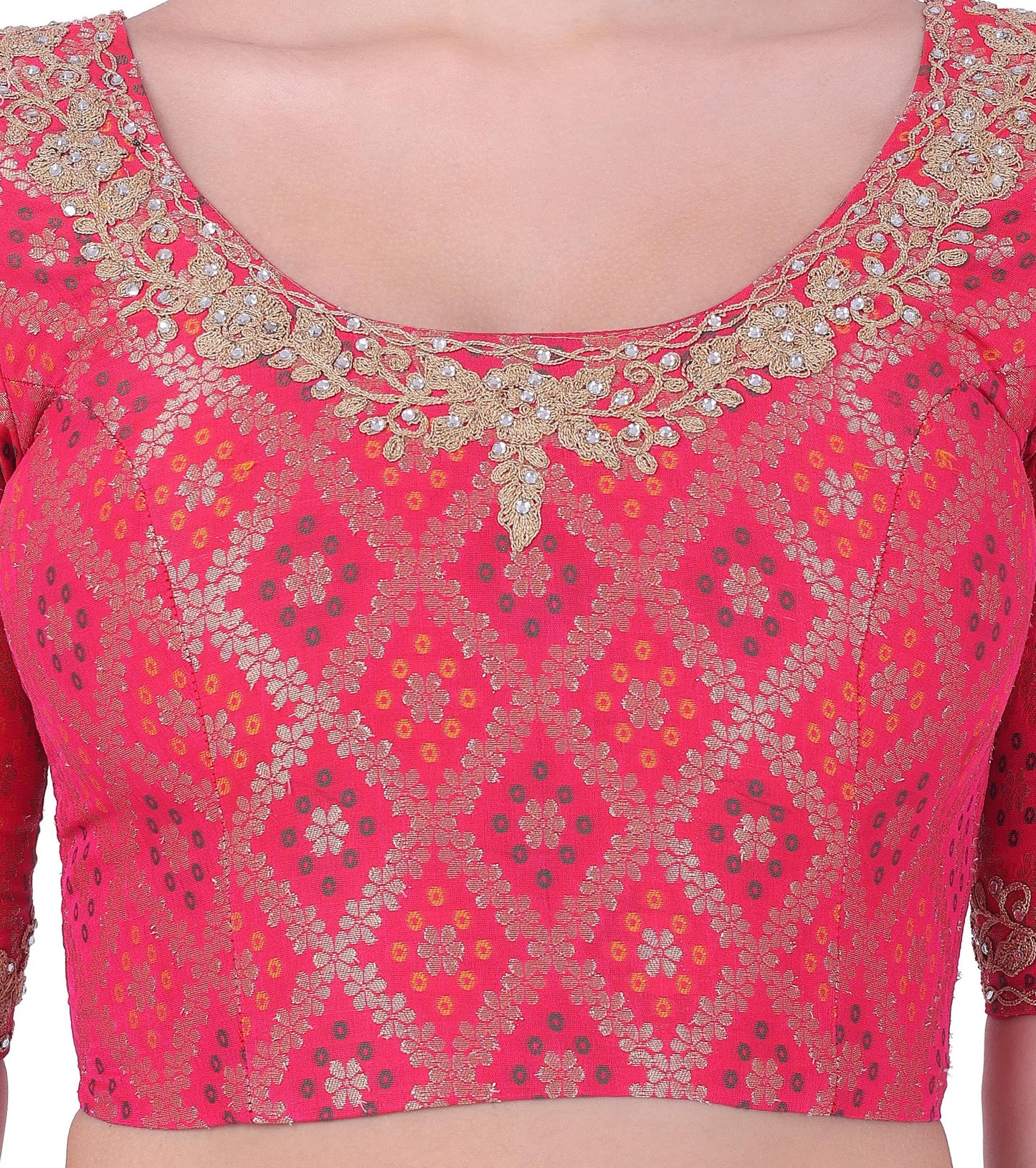 Studio Shringaar Women's Pink Blouse (Design 2729)