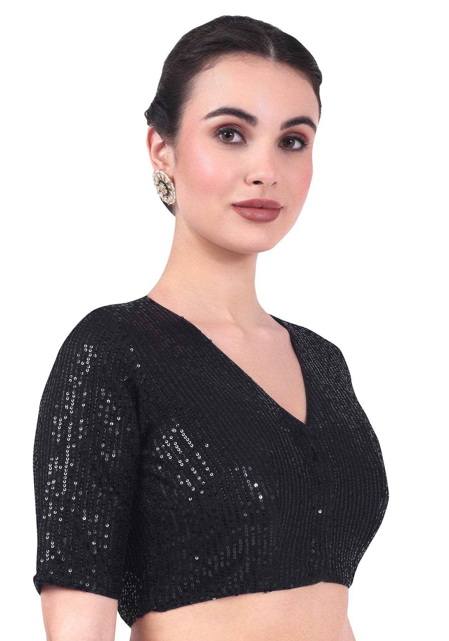 Studio Shringaar Women's Black Blouse (Design 2736)