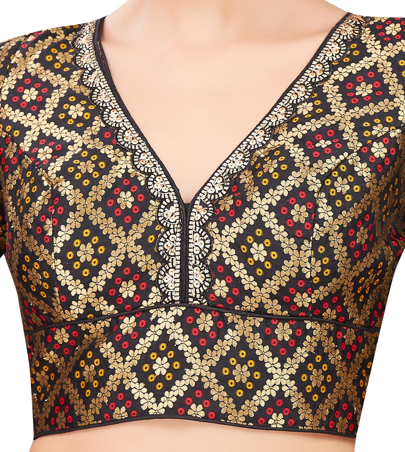 Studio Shringaar Women's Black Blouse (Design 2740)