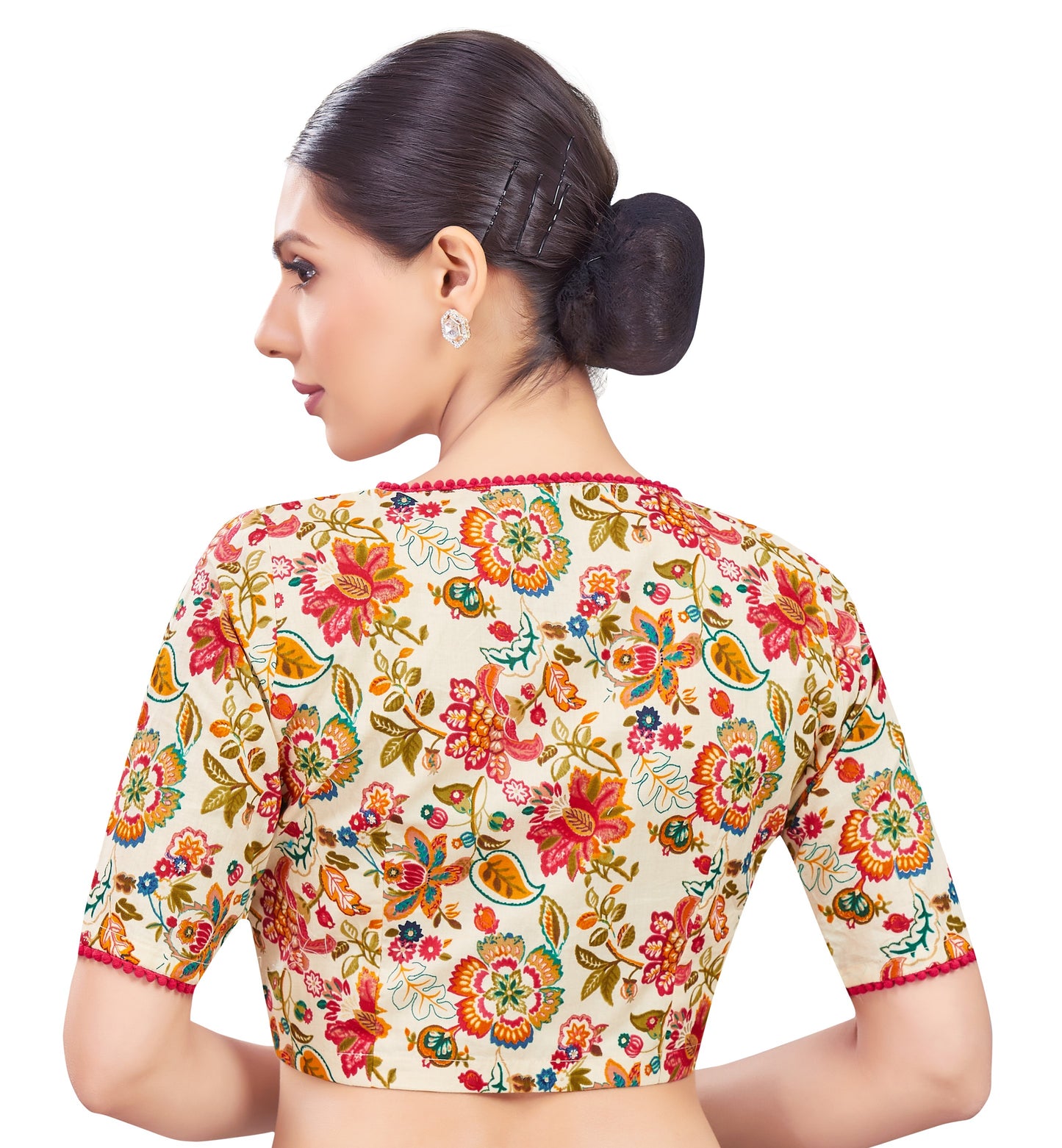 Studio Shringaar Women's Beige Blouse (Design 2762)
