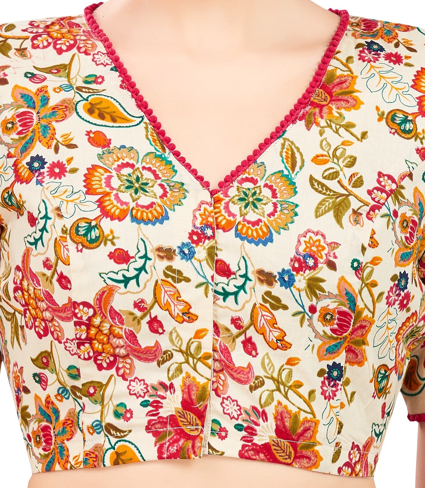 Studio Shringaar Women's Beige Blouse (Design 2762)