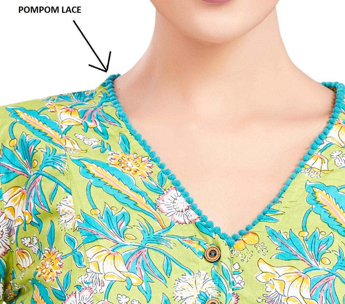 Studio Shringaar Women's Green Blouse (Design 2764)