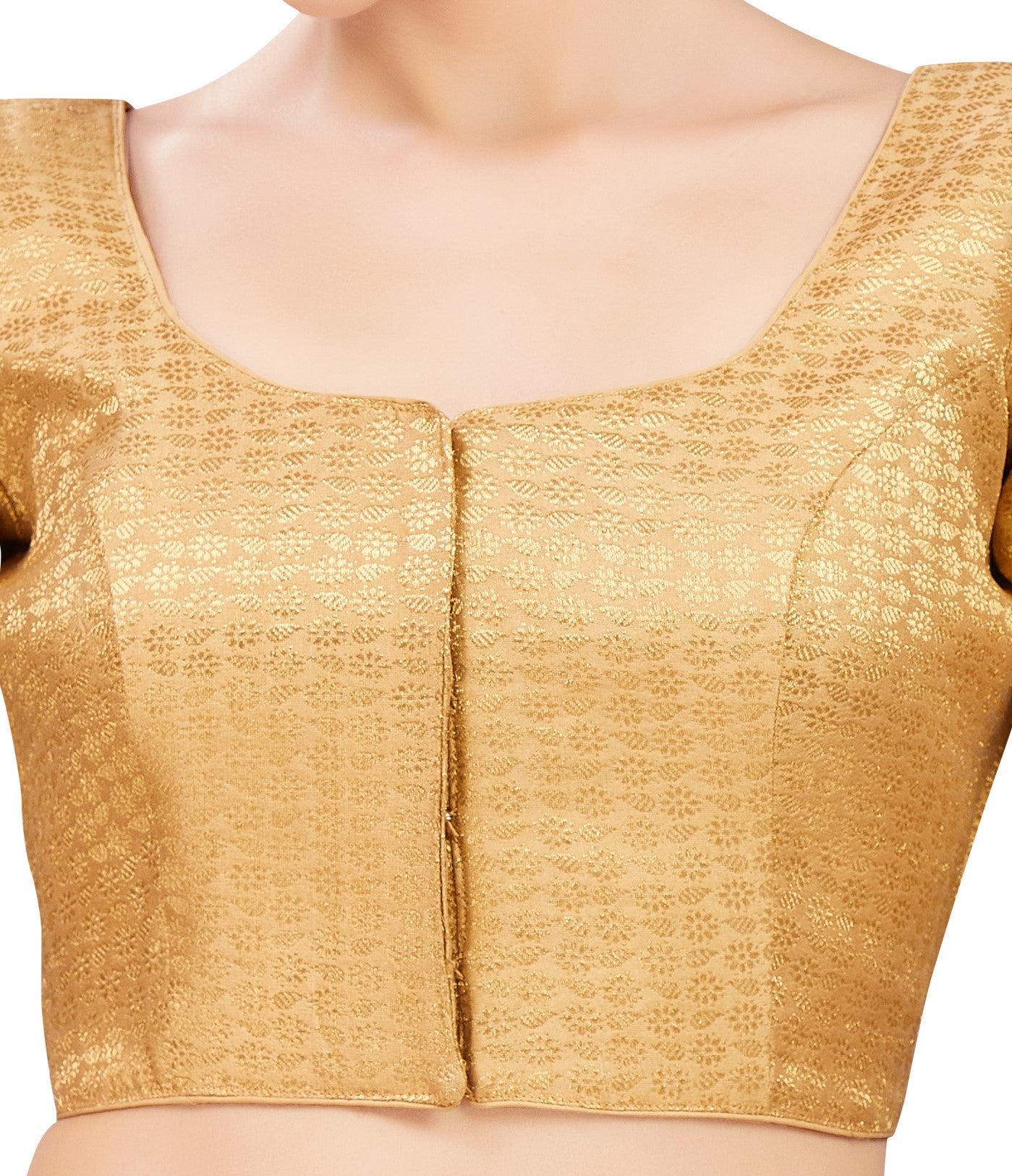 Studio Shringaar Women's Gold Blouse (Design 2767)