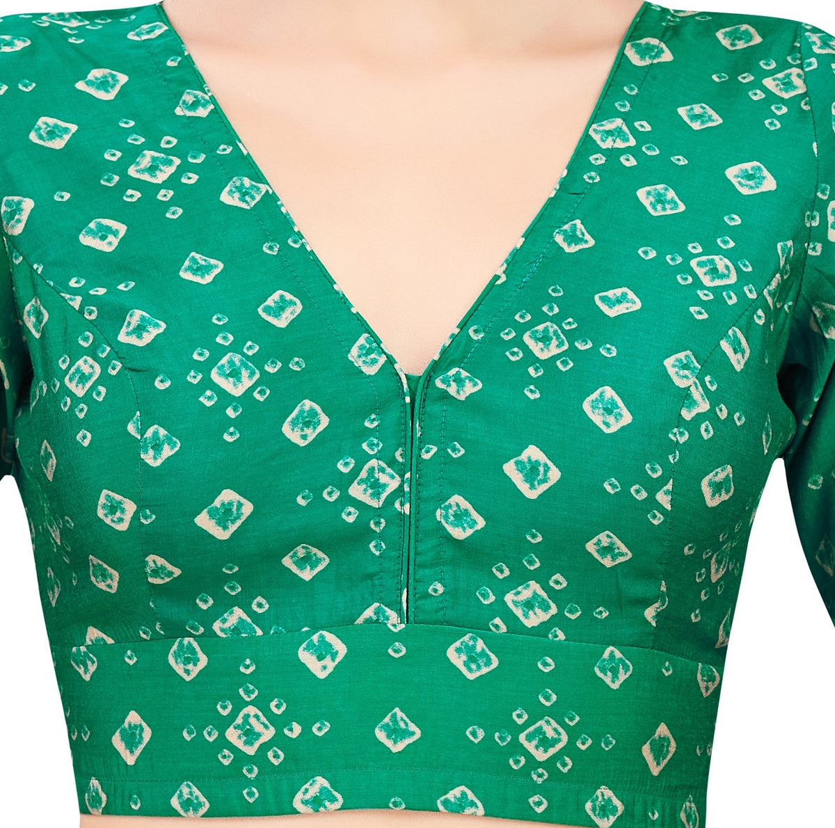 Studio Shringaar Women's Green Readymade Blouse (Design 2769)