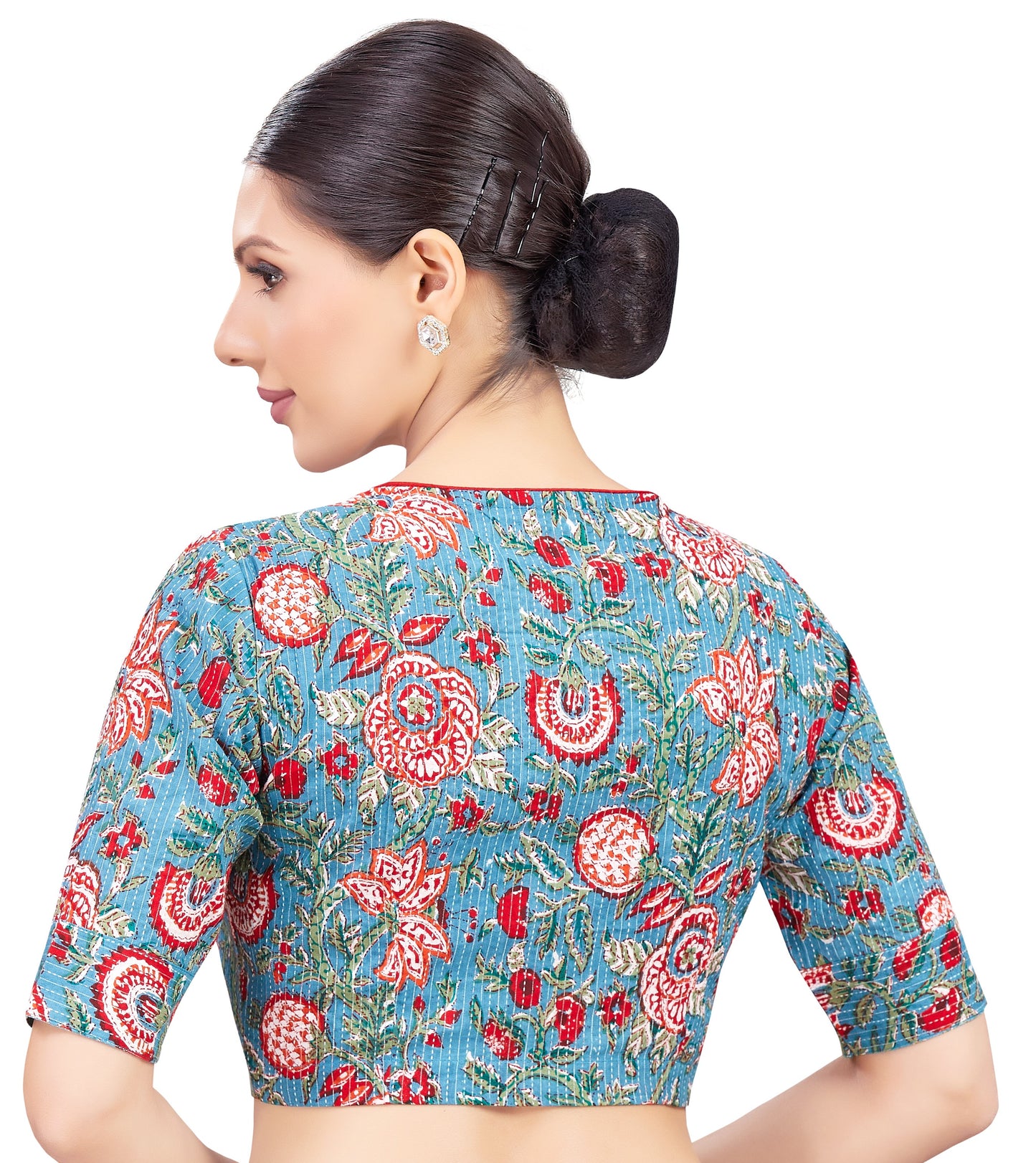 Studio Shringaar Women's Blue Blouse (Design 2776)