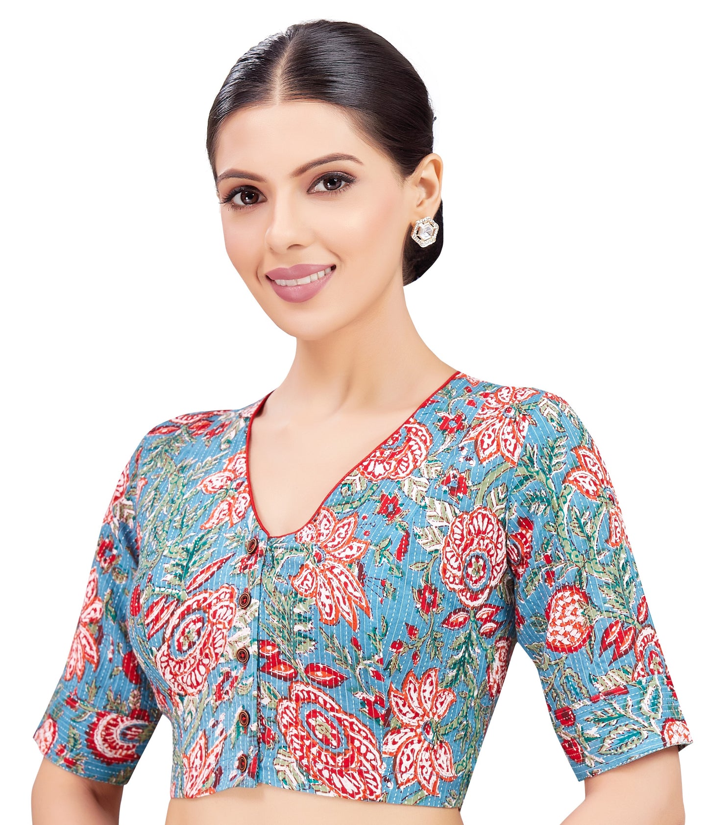 Studio Shringaar Women's Blue Blouse (Design 2776)