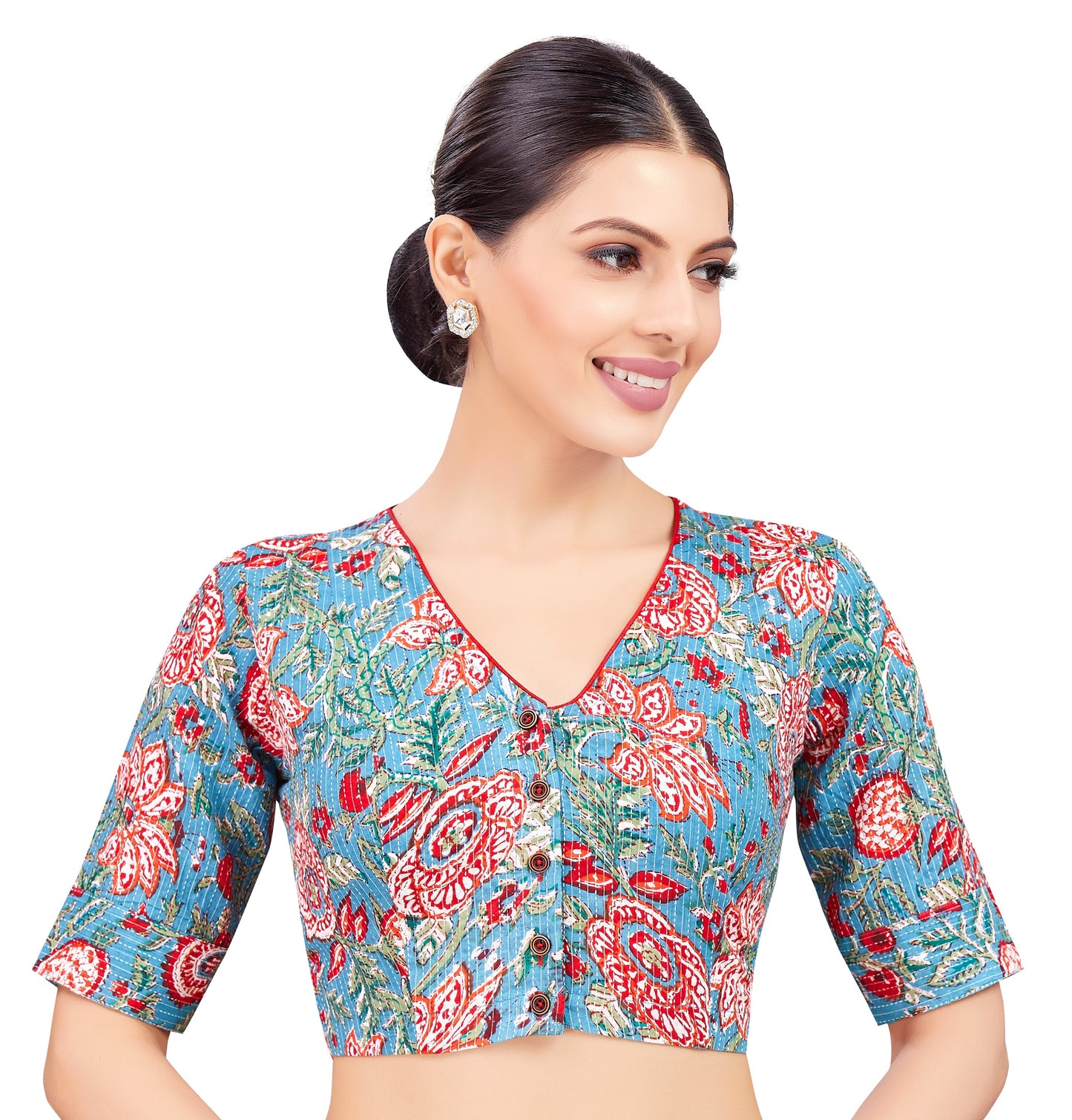 Studio Shringaar Women's Blue Blouse (Design 2776)