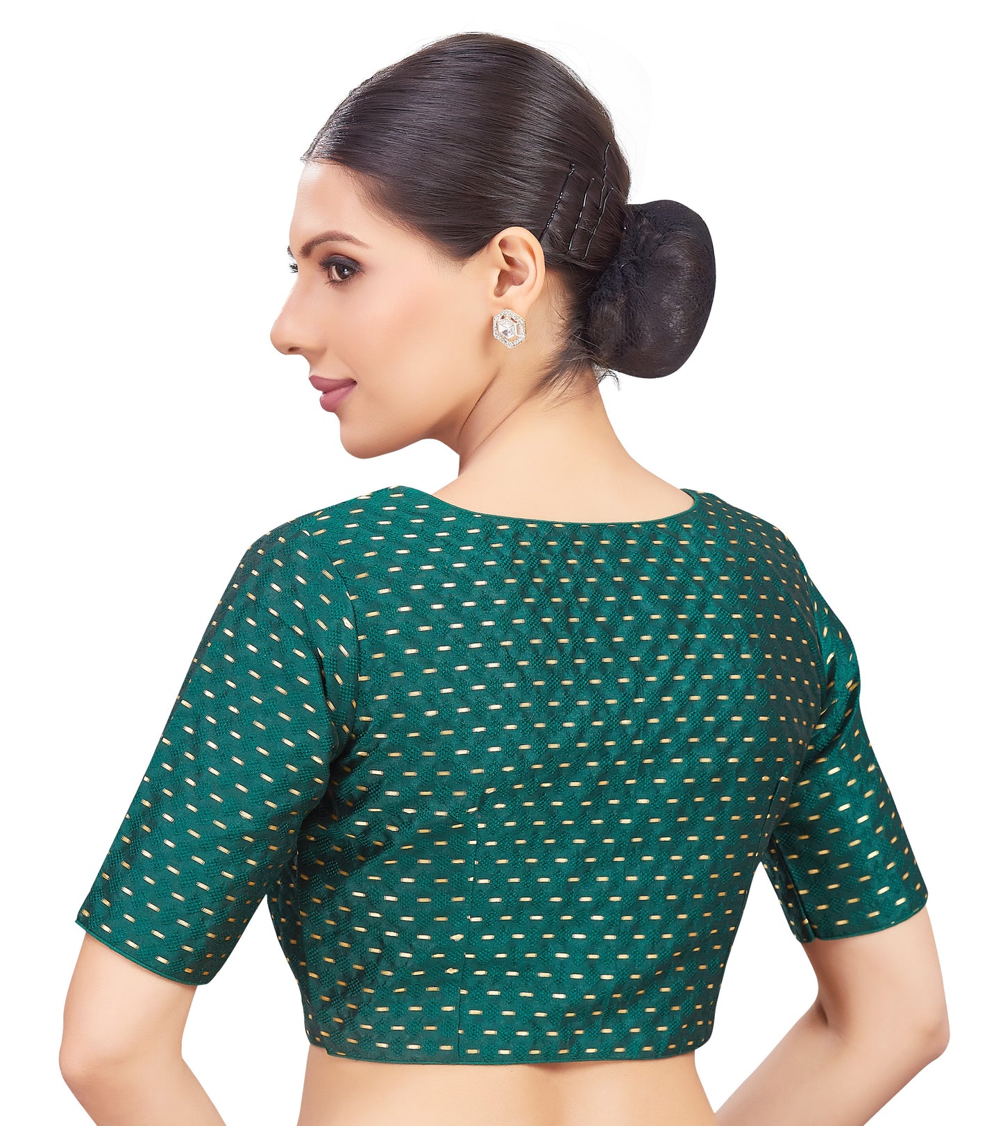 Studio Shringaar Women's Green Blouse (Design 2777)