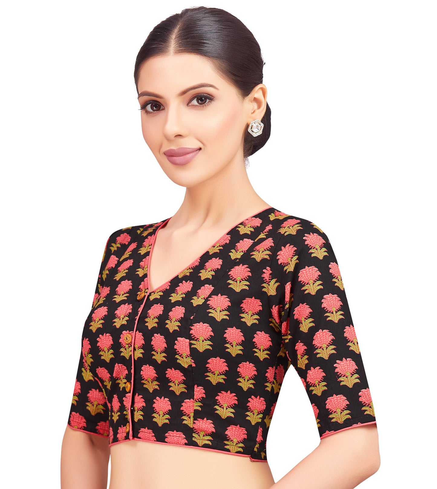 Studio Shringaar Women's Black Blouse (Design 2779)