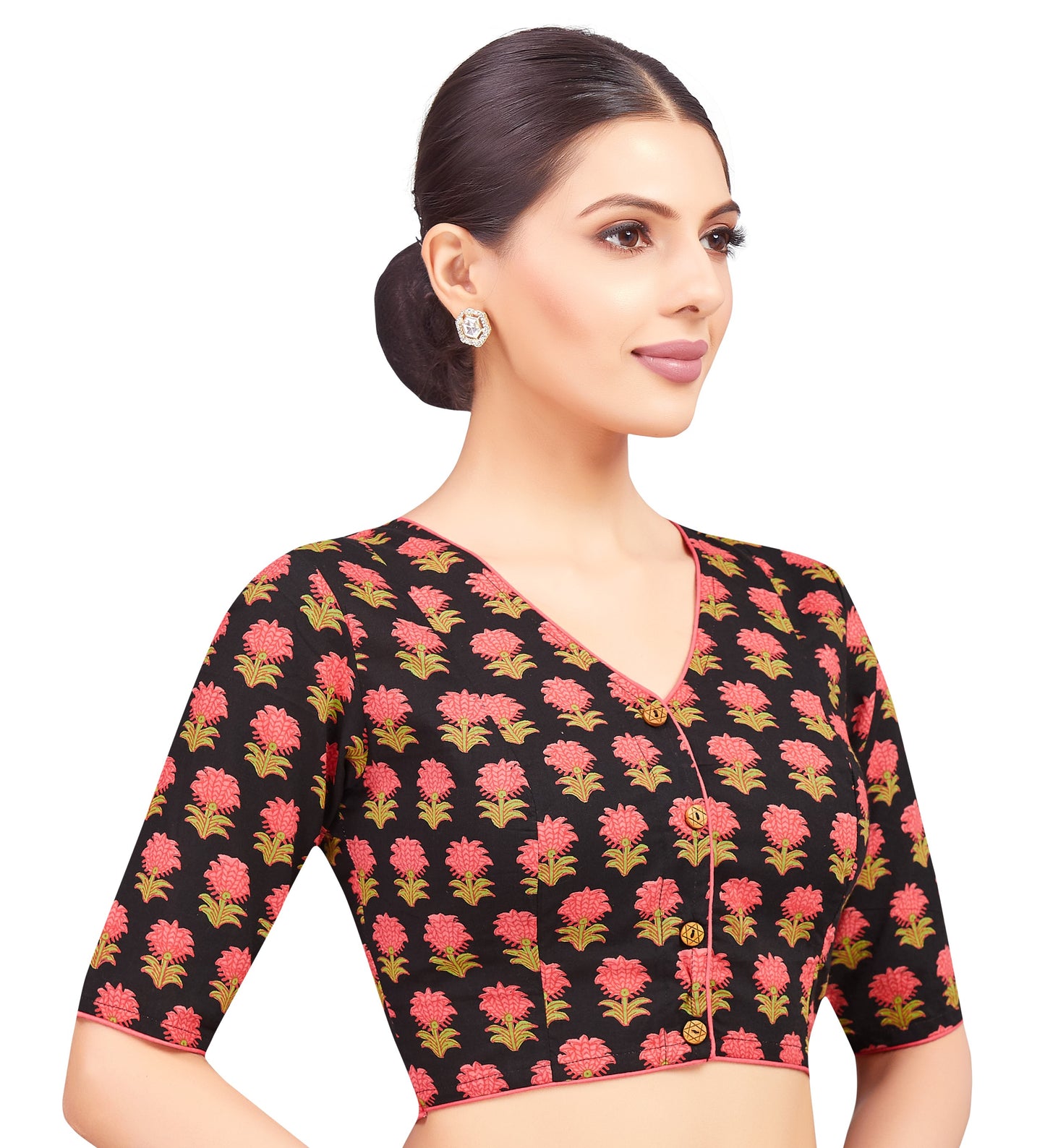 Studio Shringaar Women's Black Blouse (Design 2779)