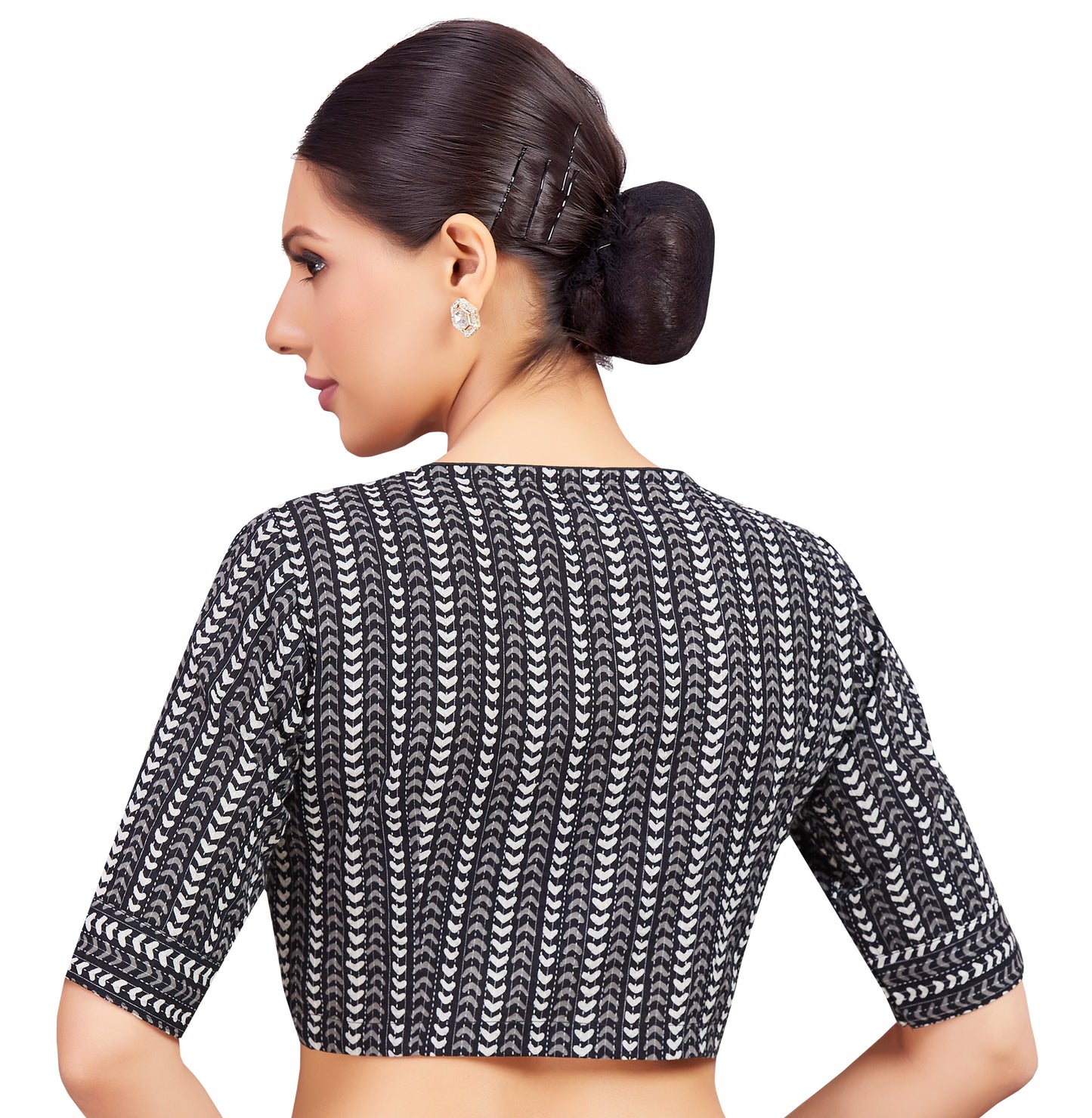 Studio Shringaar Women's Black Blouse (Design 2796)