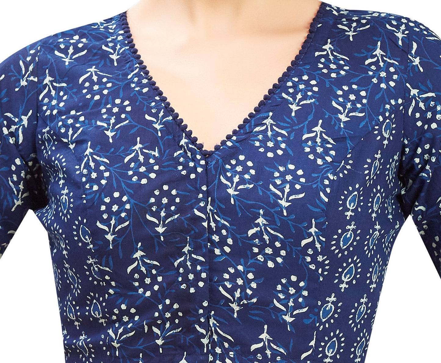 Studio Shringaar Women's Indigo Blue Blouse (Design 2812)