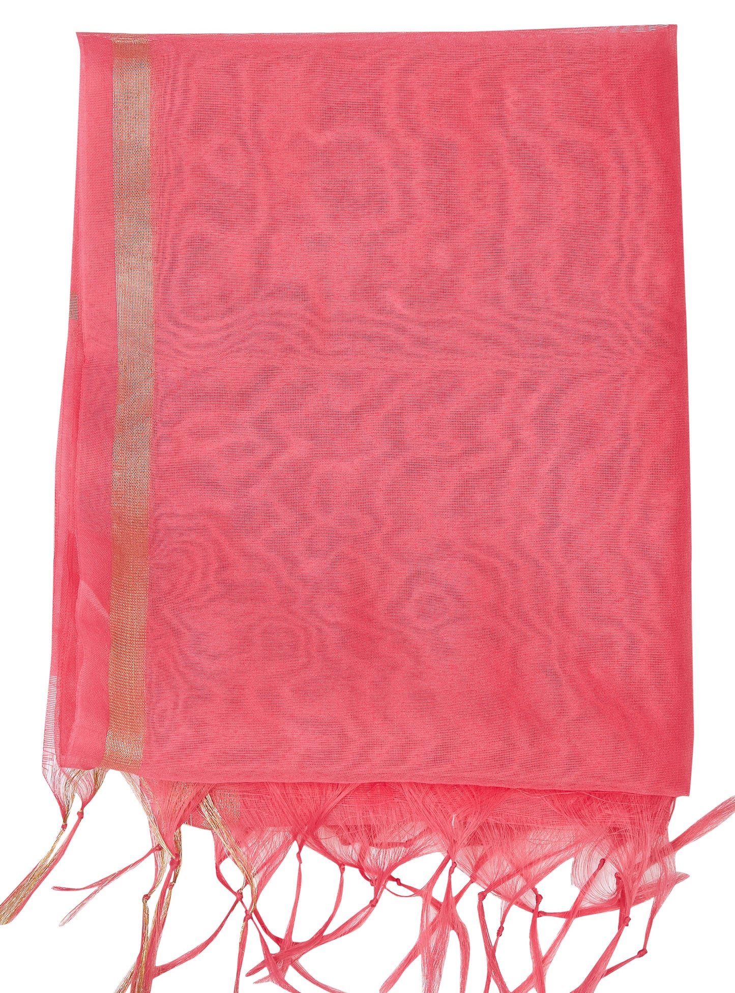 Women's Chanderi Silk Blend Handloom Dupatta (32" X 2.35 Meters) (2824 - Light Pink)