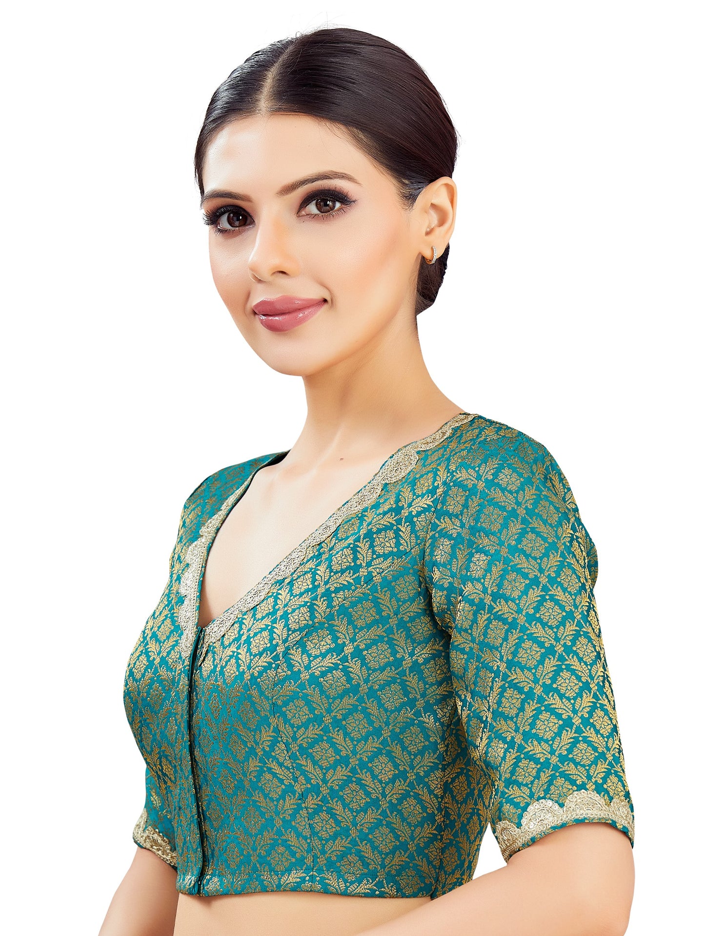 Studio Shringaar Women's Firozi Blouse (Design 2835)