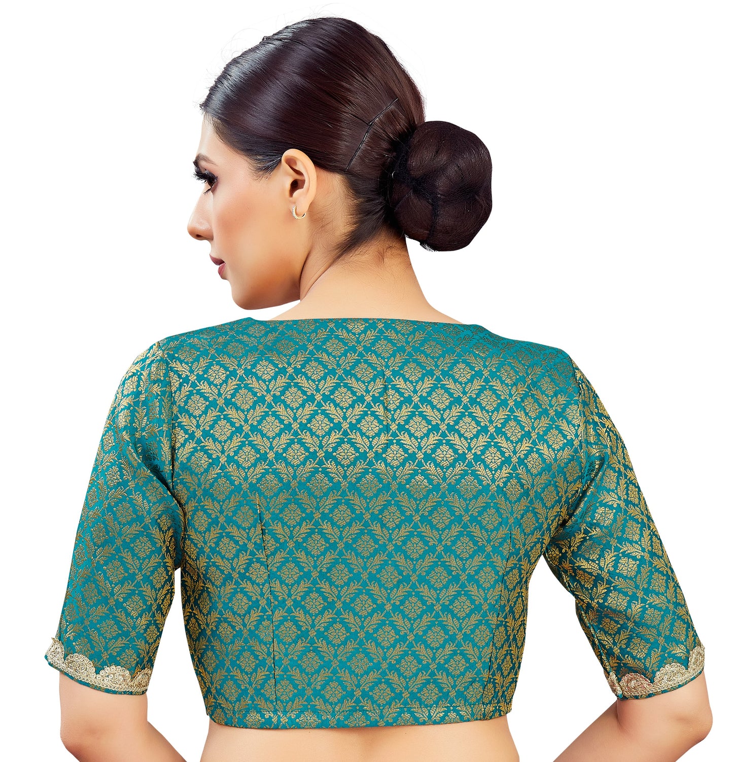Studio Shringaar Women's Firozi Blouse (Design 2835)