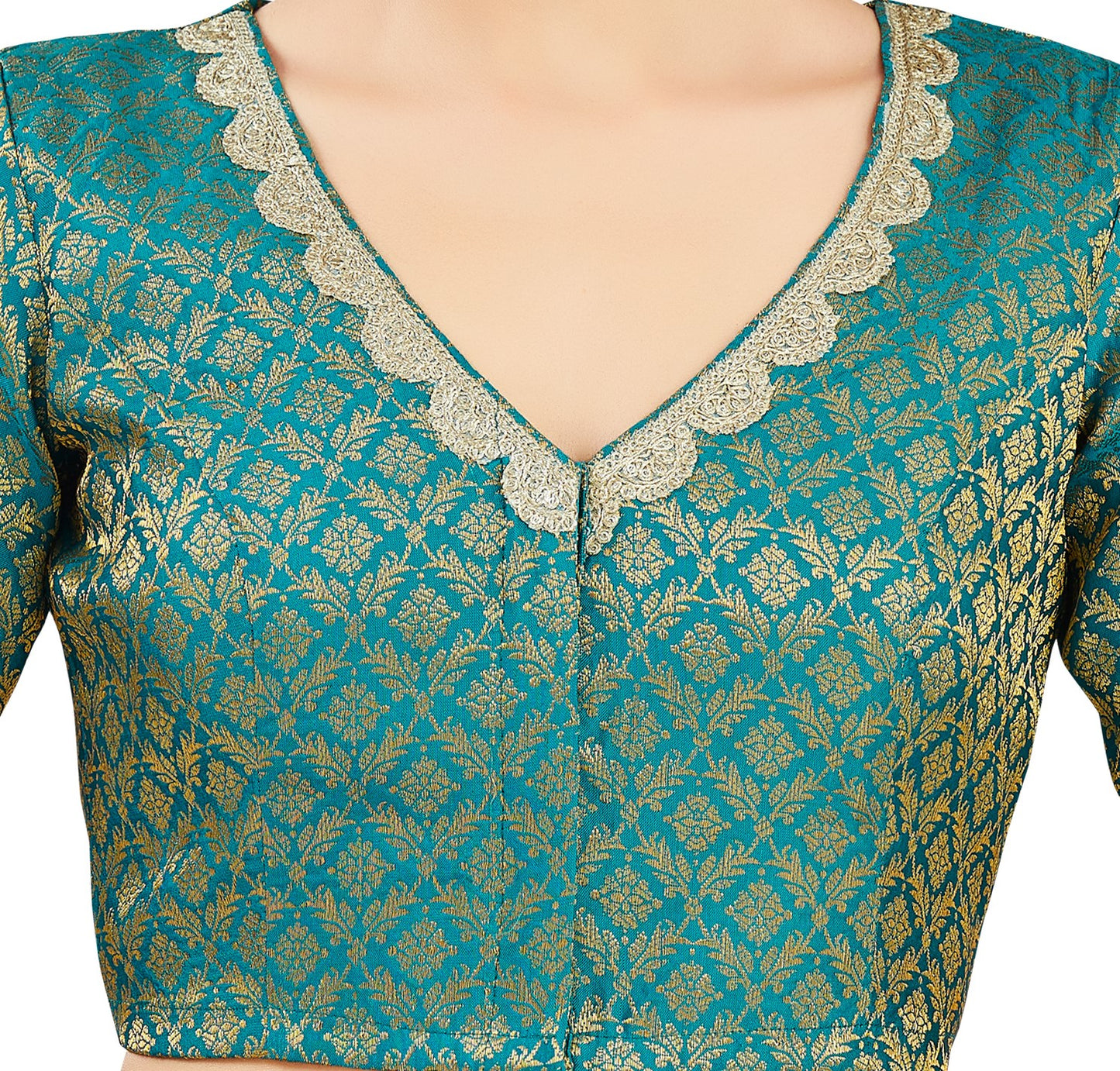 Studio Shringaar Women's Firozi Blouse (Design 2835)
