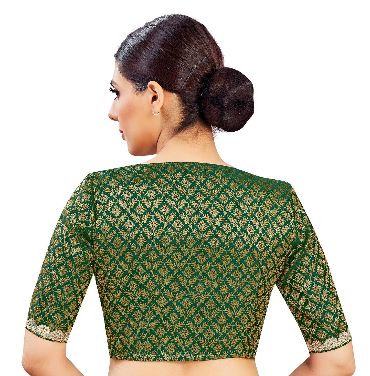Studio Shringaar Women's Green Blouse (Design 2835)
