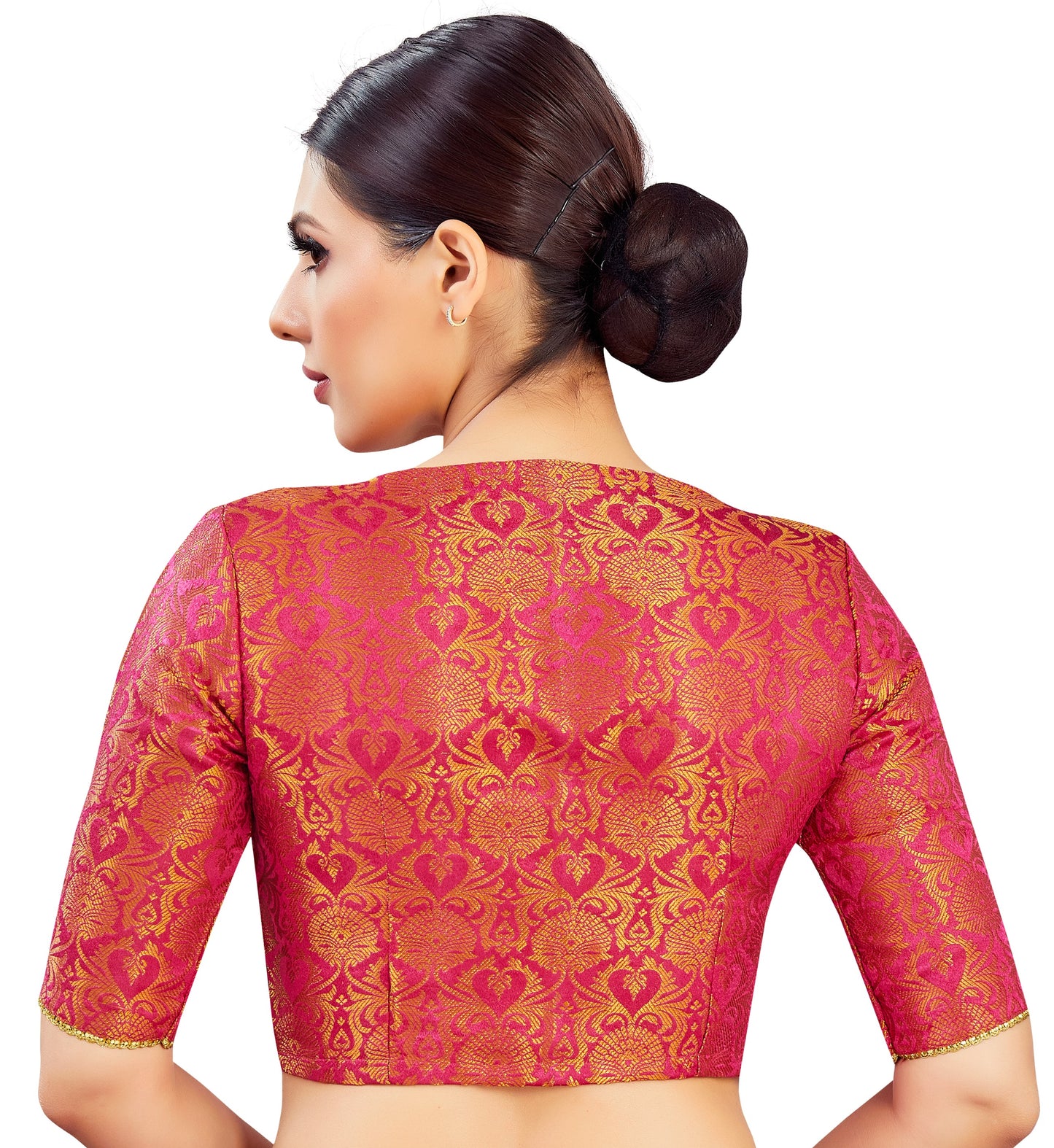 Studio Shringaar Women's Pink Blouse (Design 2837)