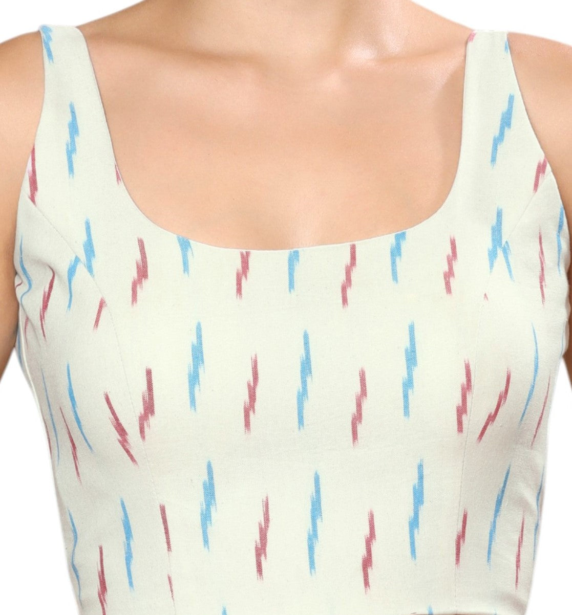 Studio Shringaar Women's White Readymade Blouse (Design 2842)