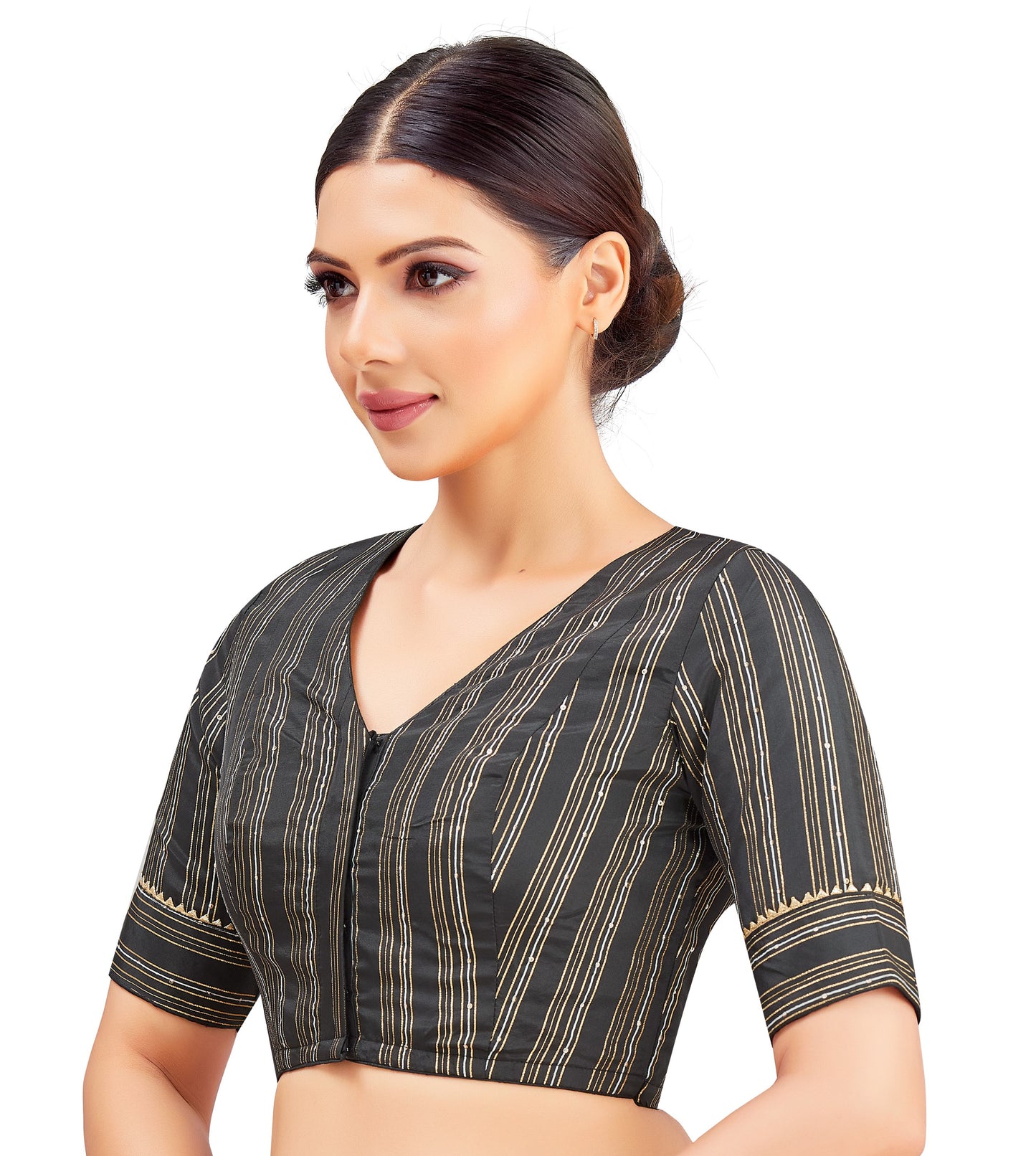 Studio Shringaar Women's Black Blouse (Design 2853)