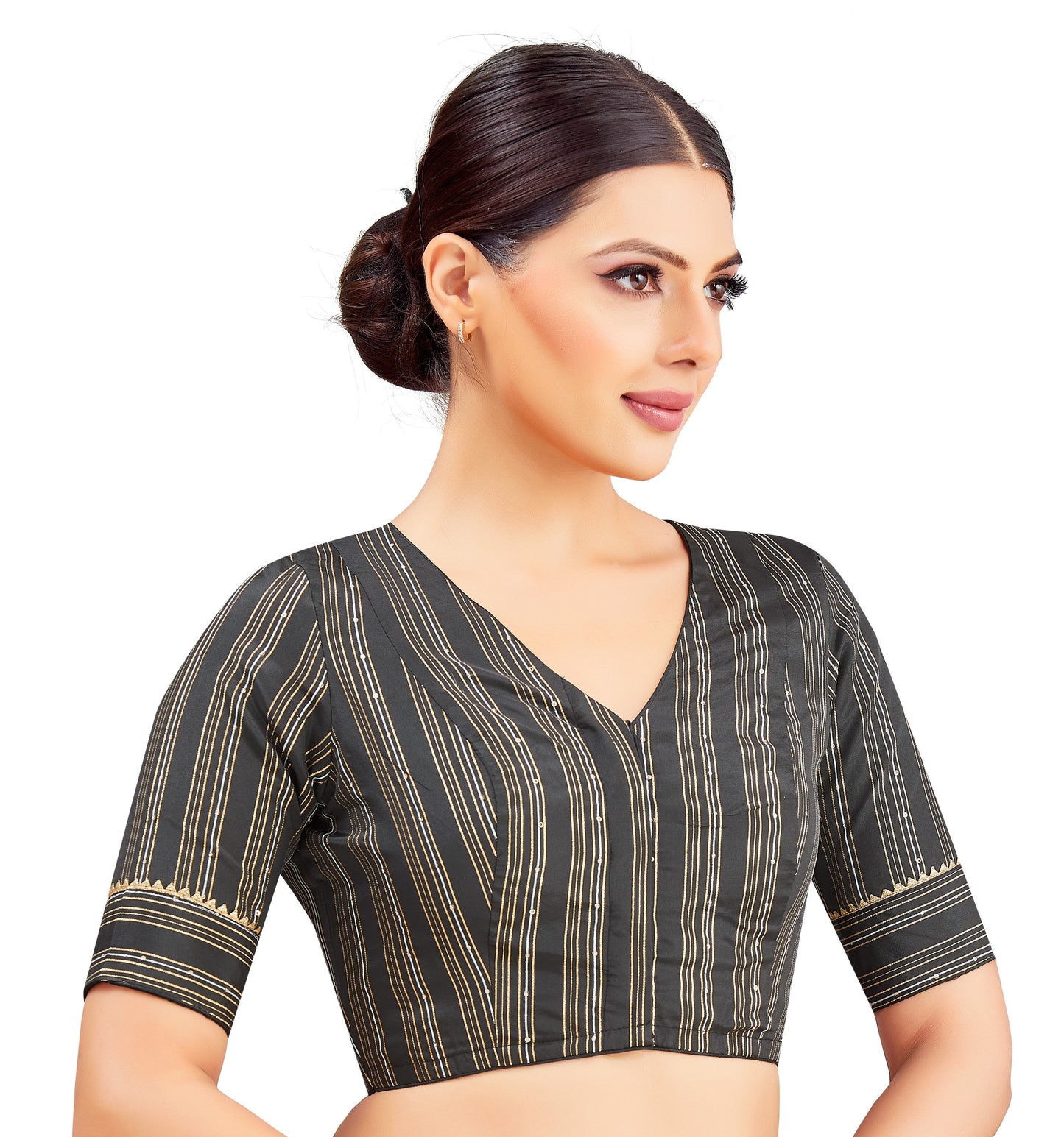 Studio Shringaar Women's Black Blouse (Design 2853)