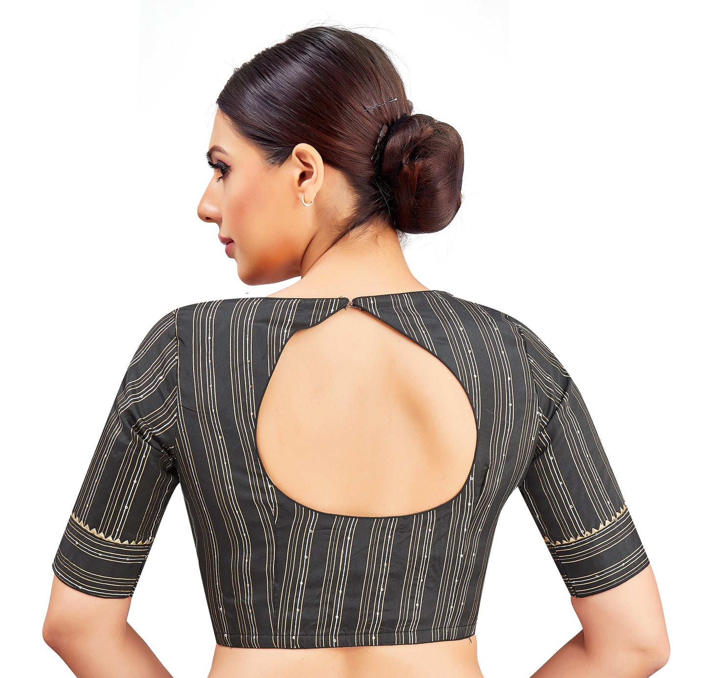 Studio Shringaar Women's Black Blouse (Design 2853)