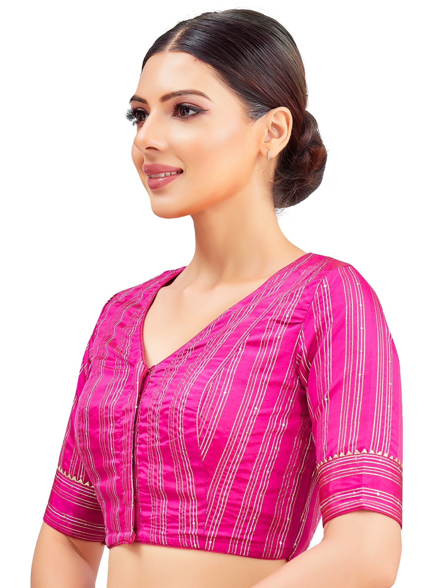 Studio Shringaar Women's Pink Blouse (Design 2853)