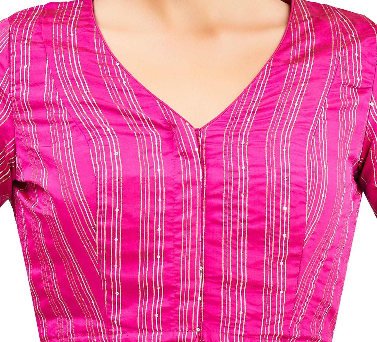 Studio Shringaar Women's Pink Blouse (Design 2853)